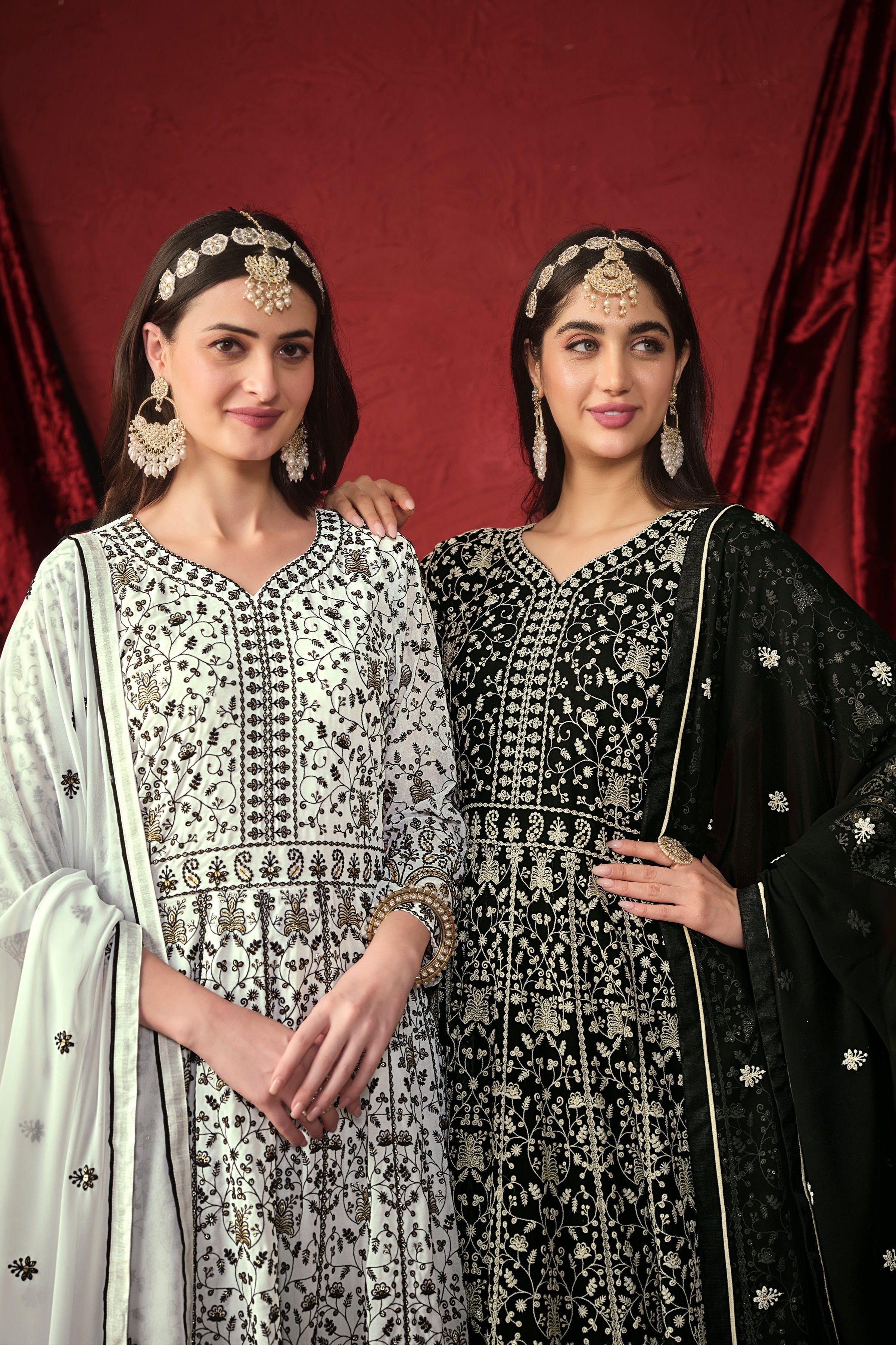 Faux georgette designer gown LXGW0009