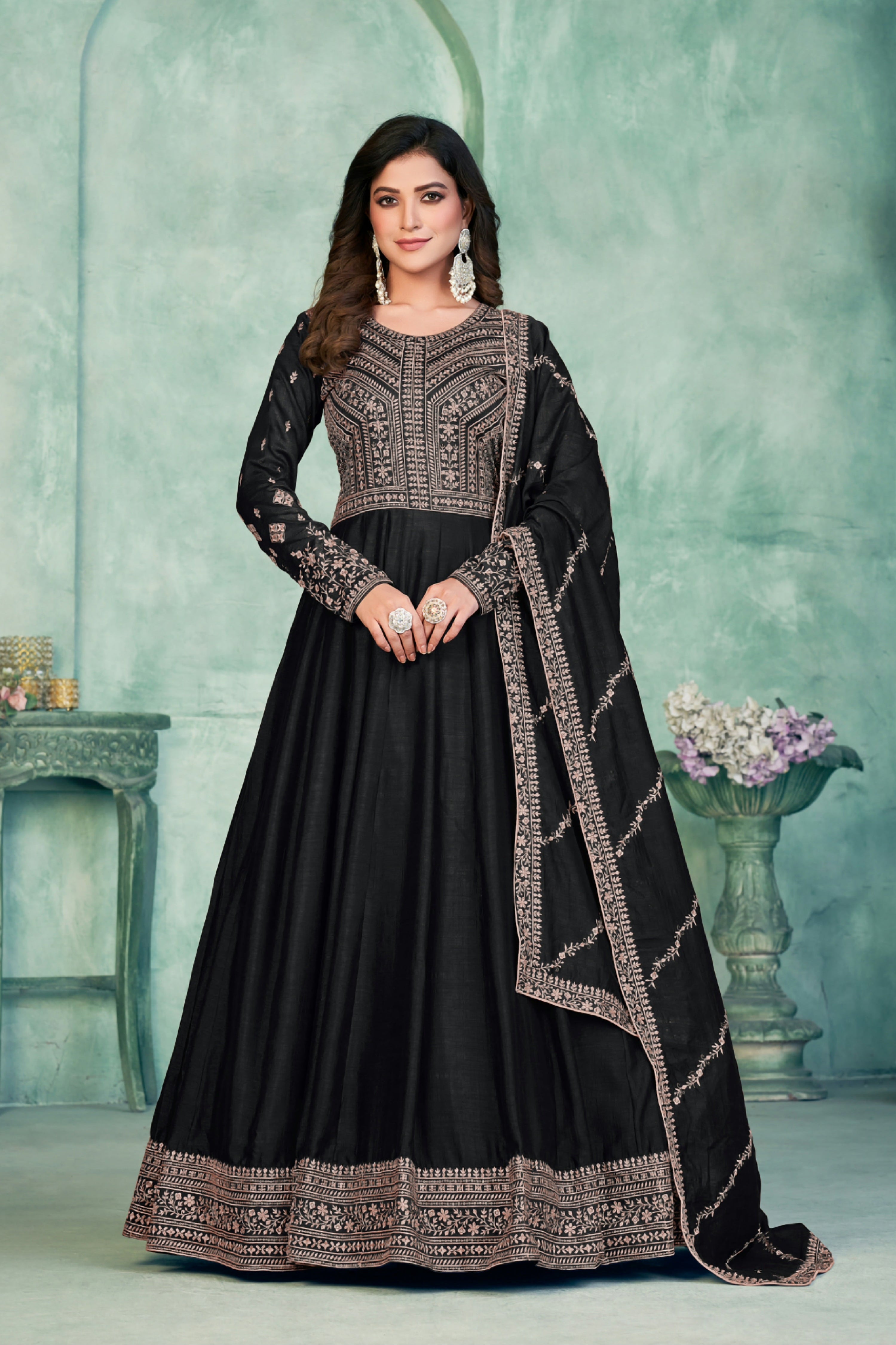 Silken Radiance Designer Gown EAGW0051