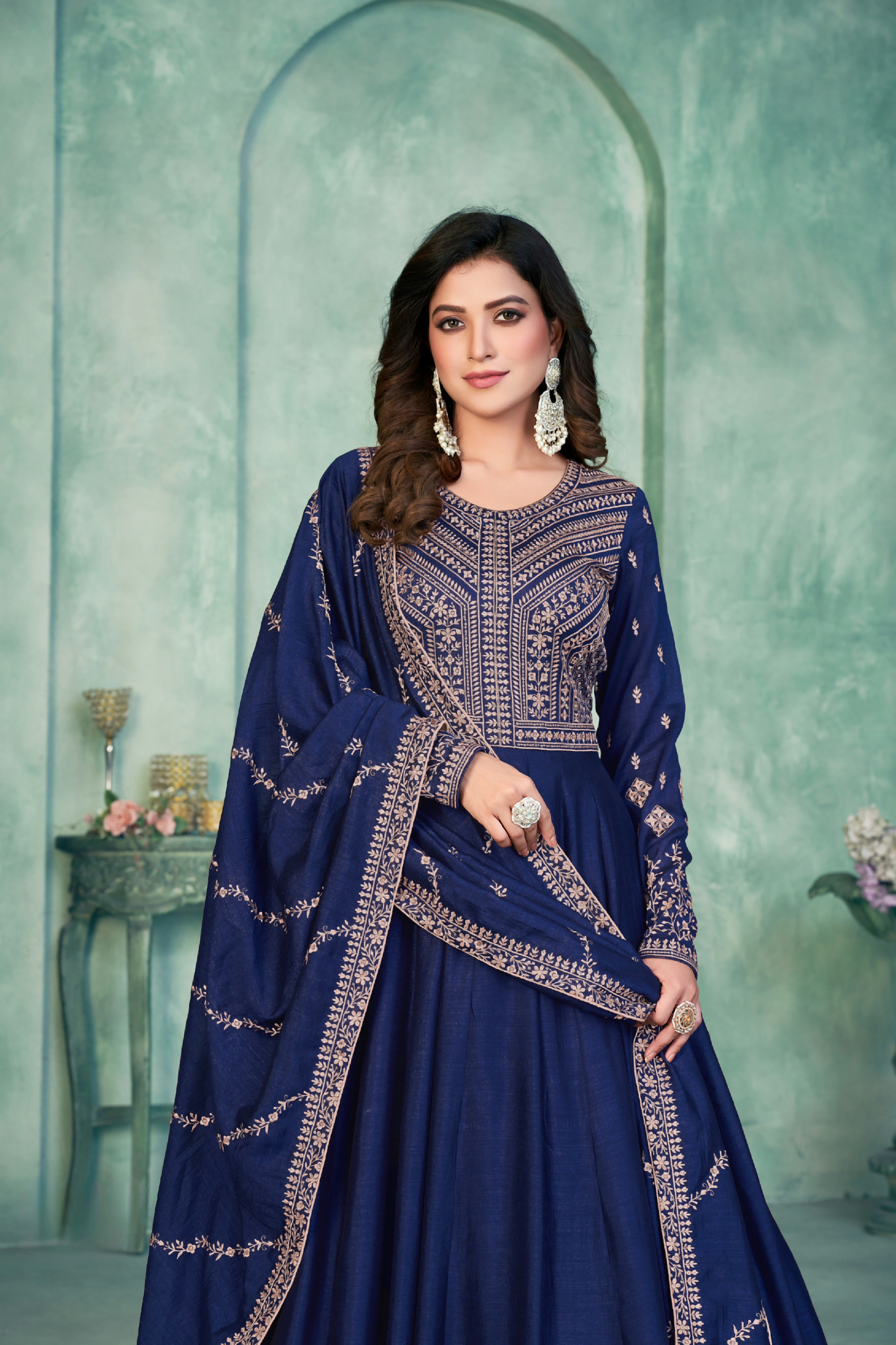 Silken Radiance Designer Gown EAGW0051