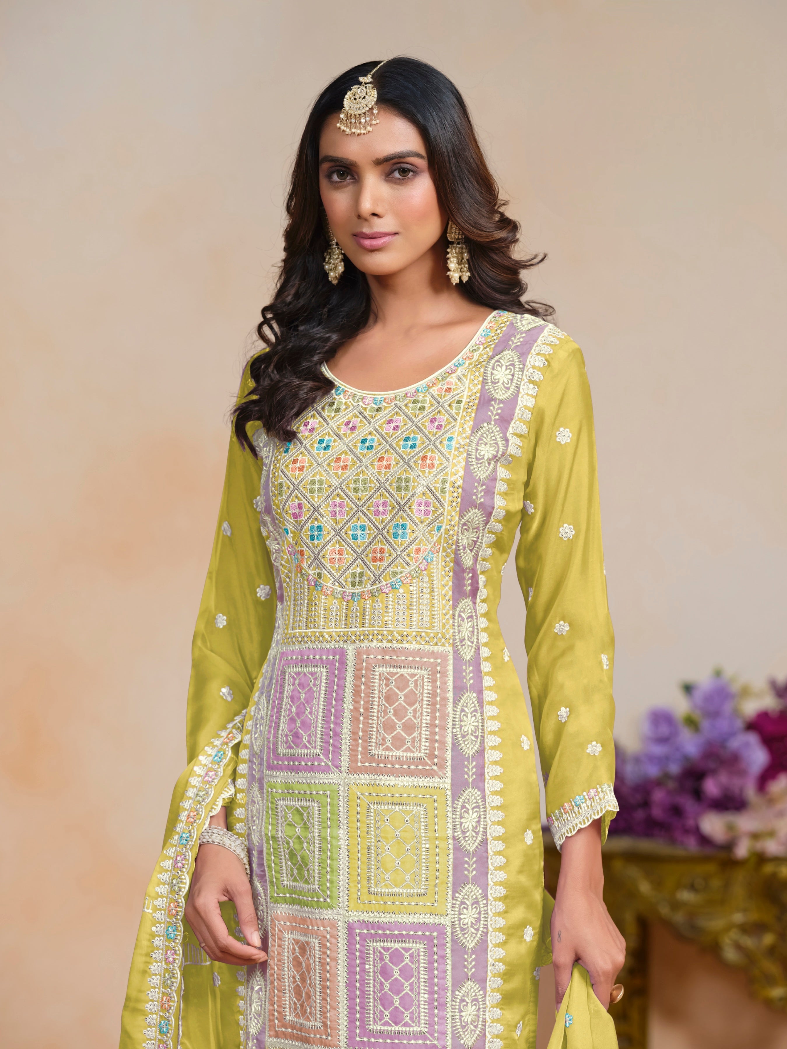 ORGANZA FABRIC STANDARD SUIT EAST0016