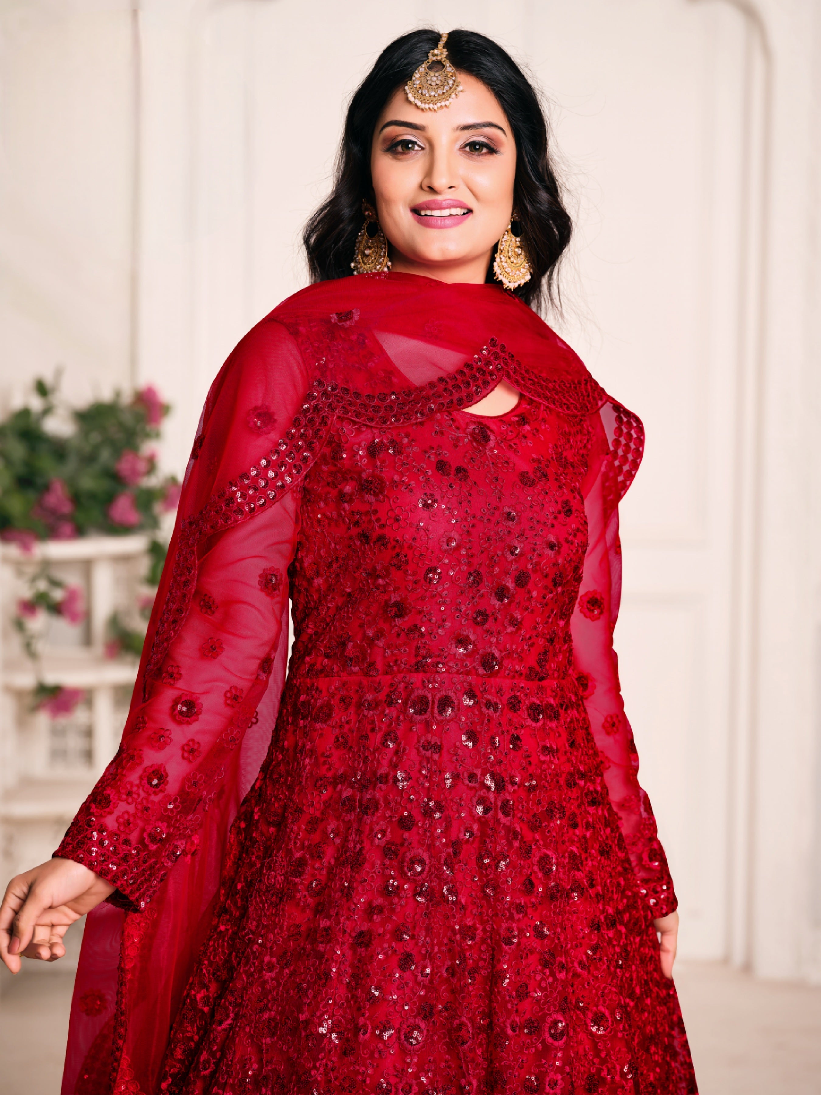 Mystic Grace Embroidered Gown LXGW0007