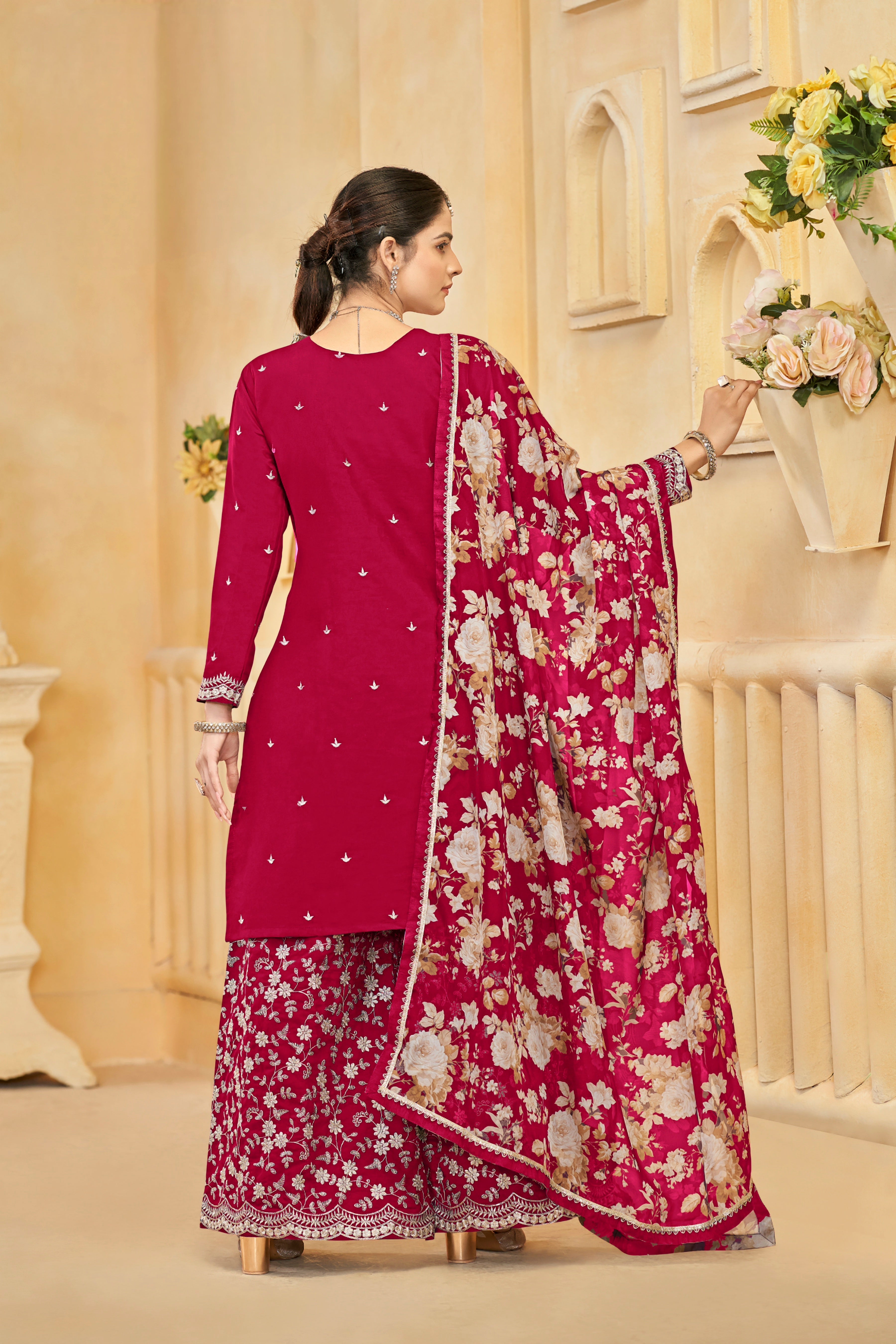 Roman silk designer SHARARA EASR0055