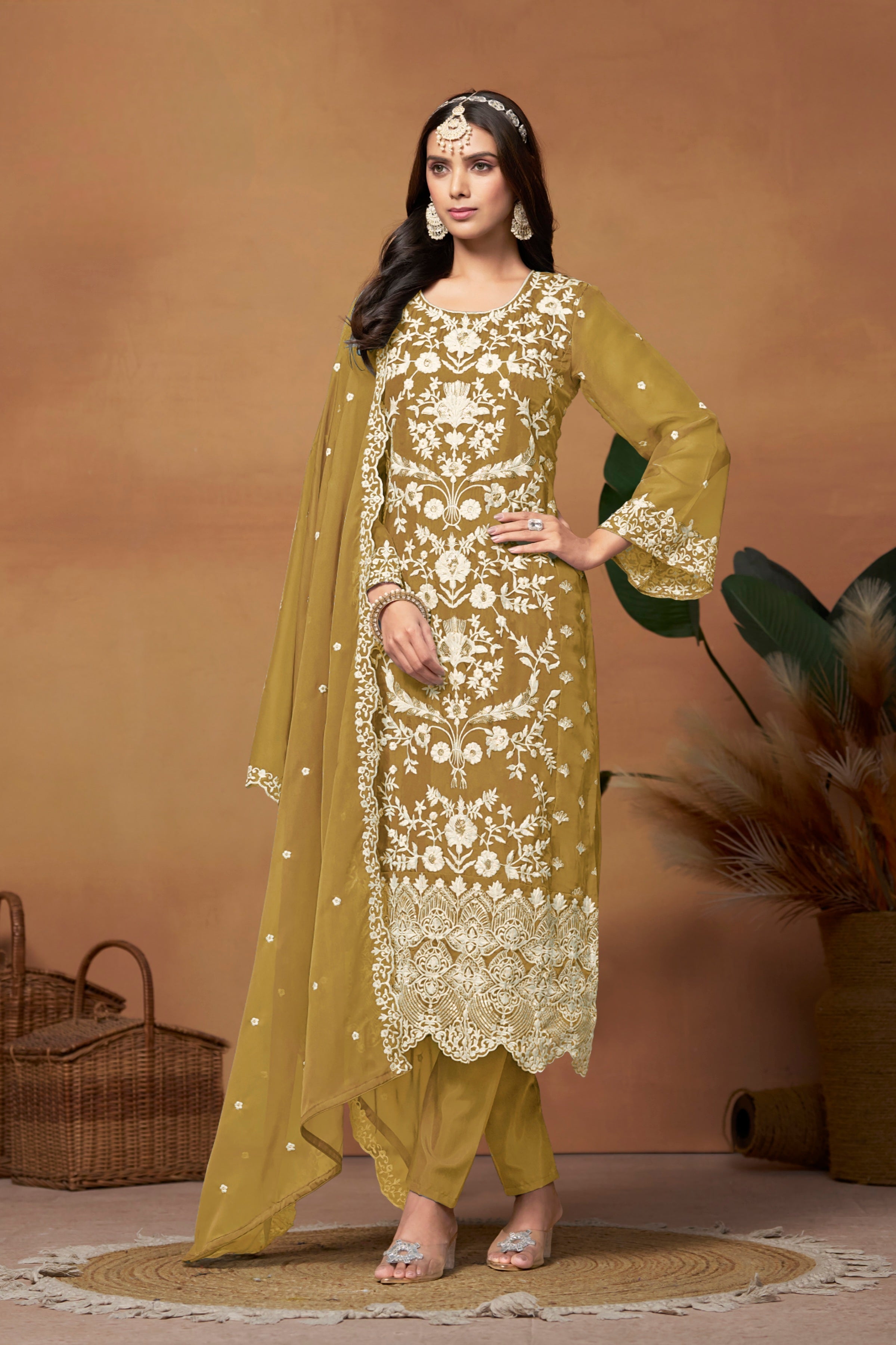 ROMAN SILK DESIGNER SUIT EAST0020