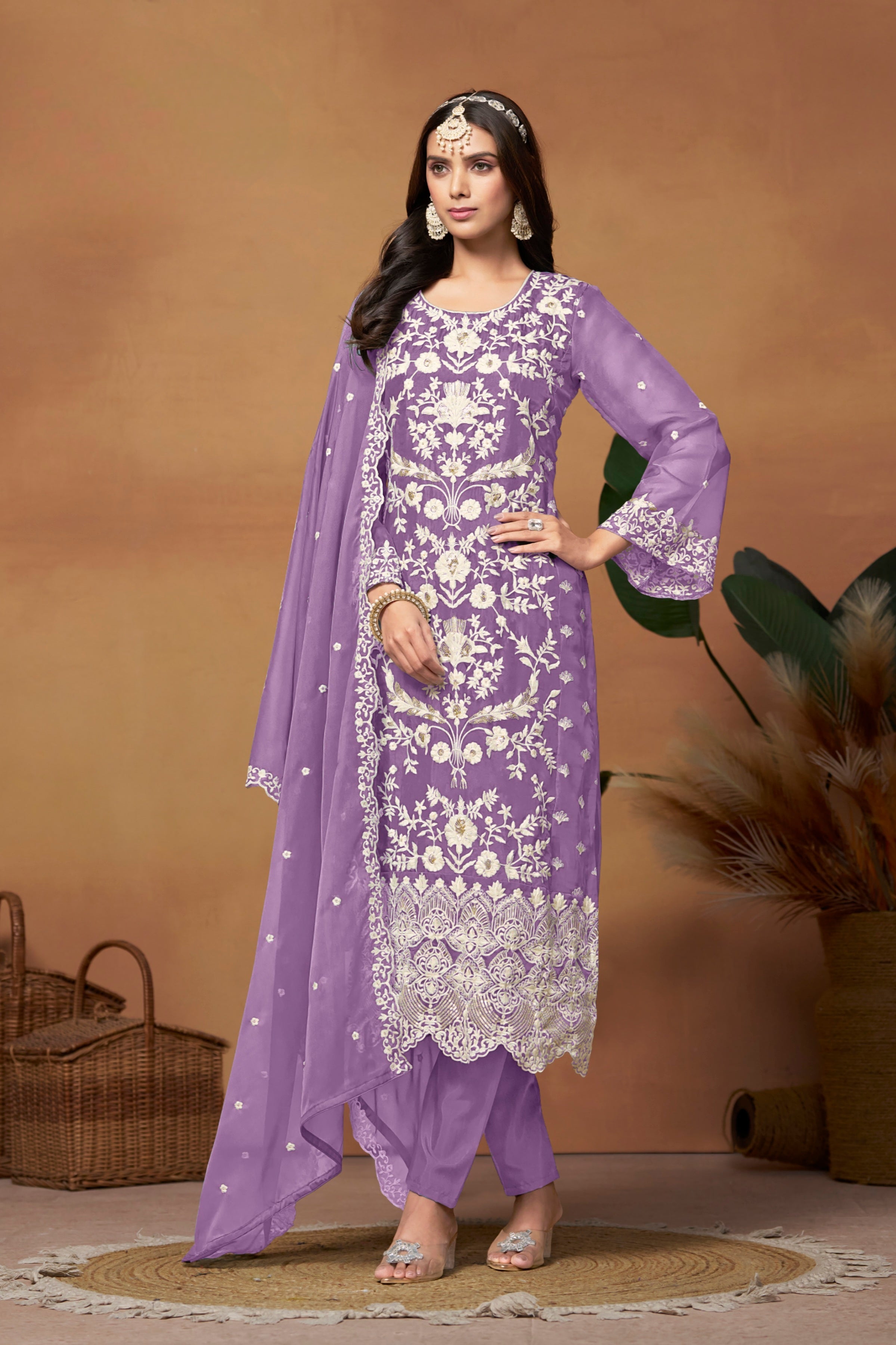 ROMAN SILK DESIGNER SUIT EAST0020
