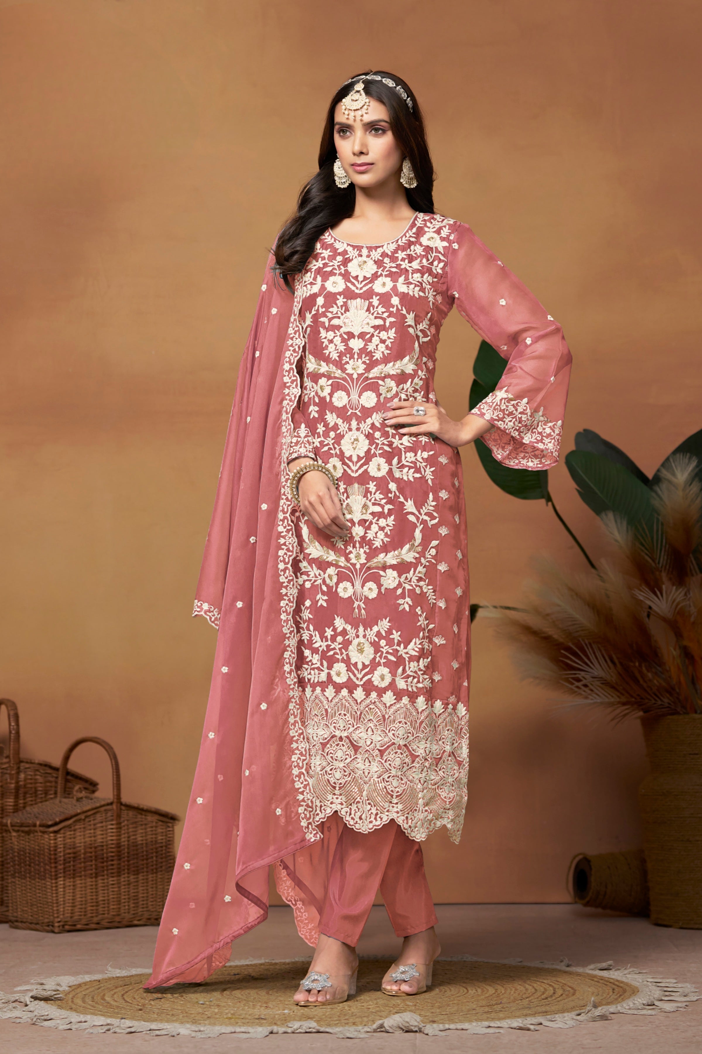 ROMAN SILK DESIGNER SUIT EAST0020