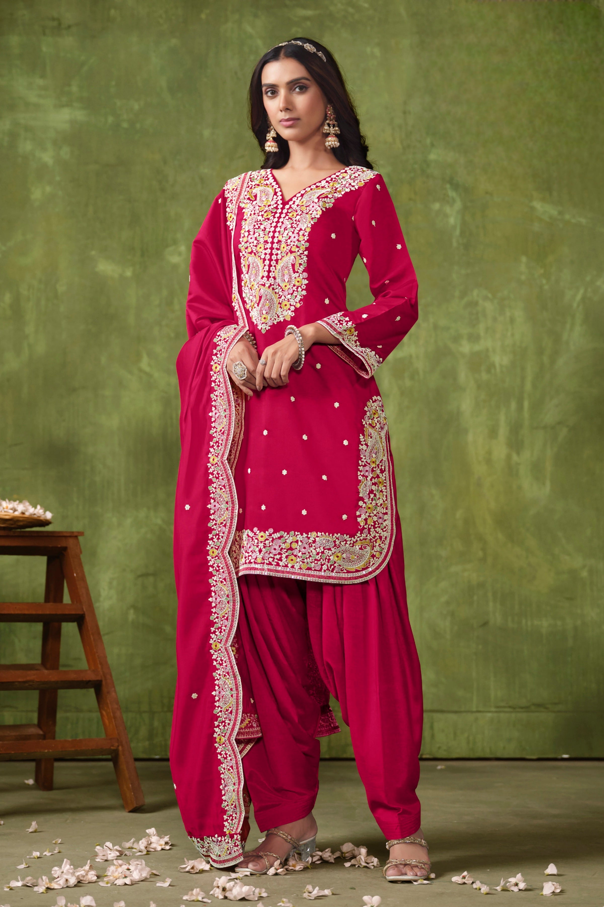 Roman Silk Suit Set for Women EAST0019