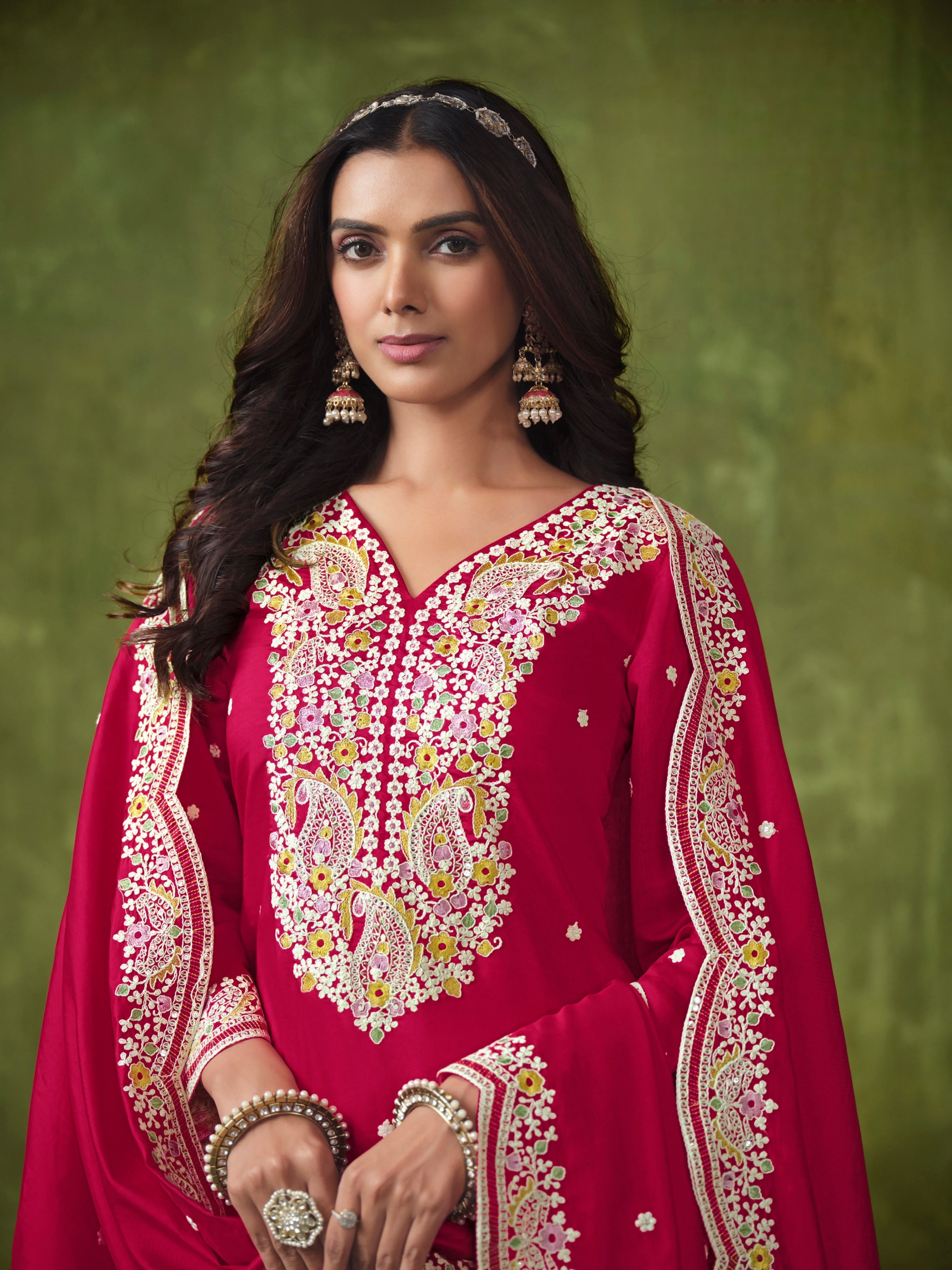 Roman Silk Suit Set for Women EAST0019