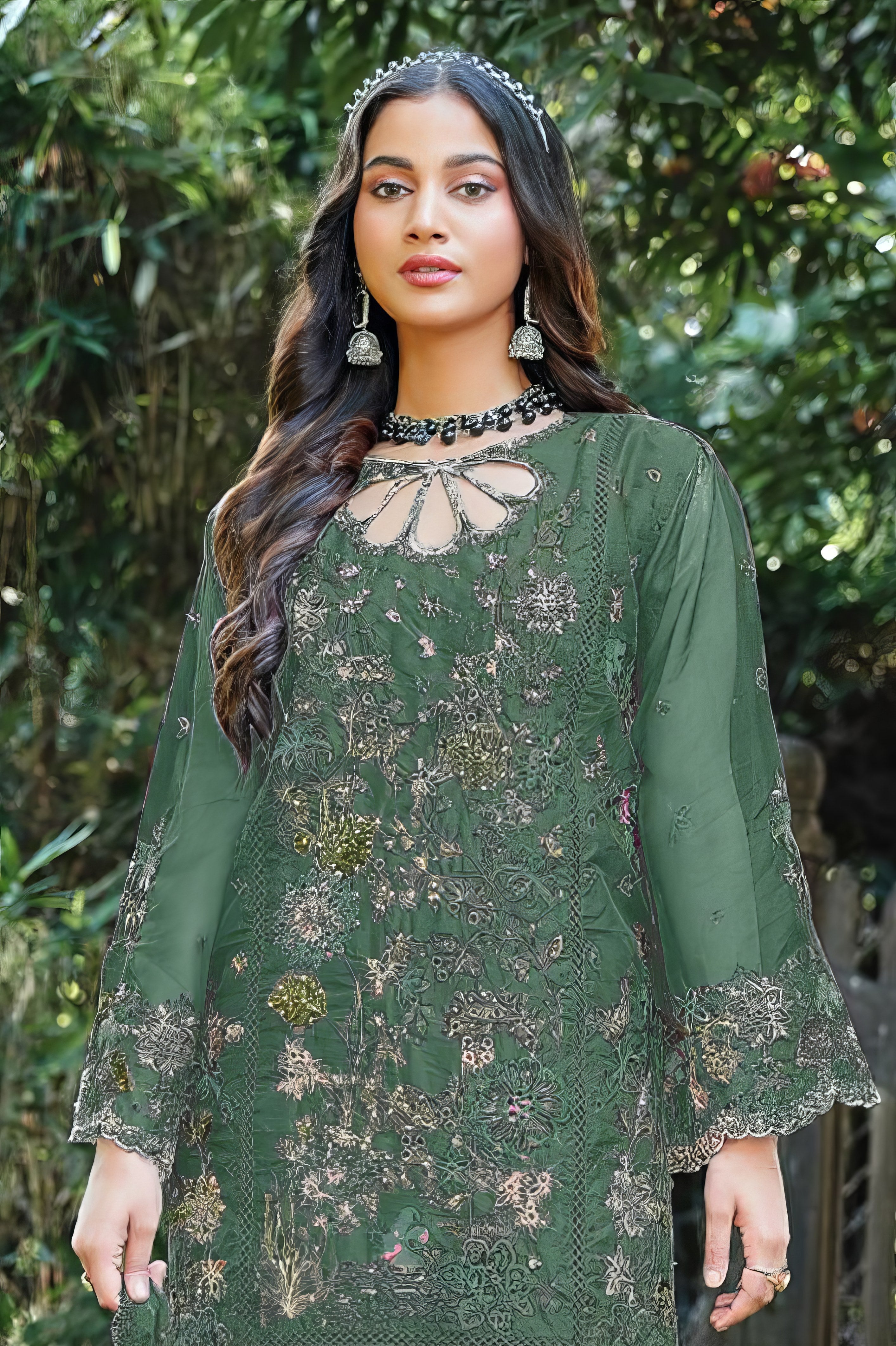 Organza Dream Embroidered Pakistani suit LXPK0035