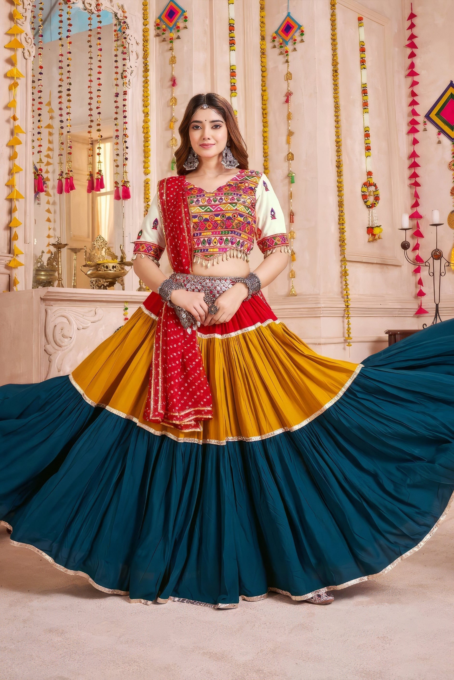 Raasroop Lehenga Set NV0021