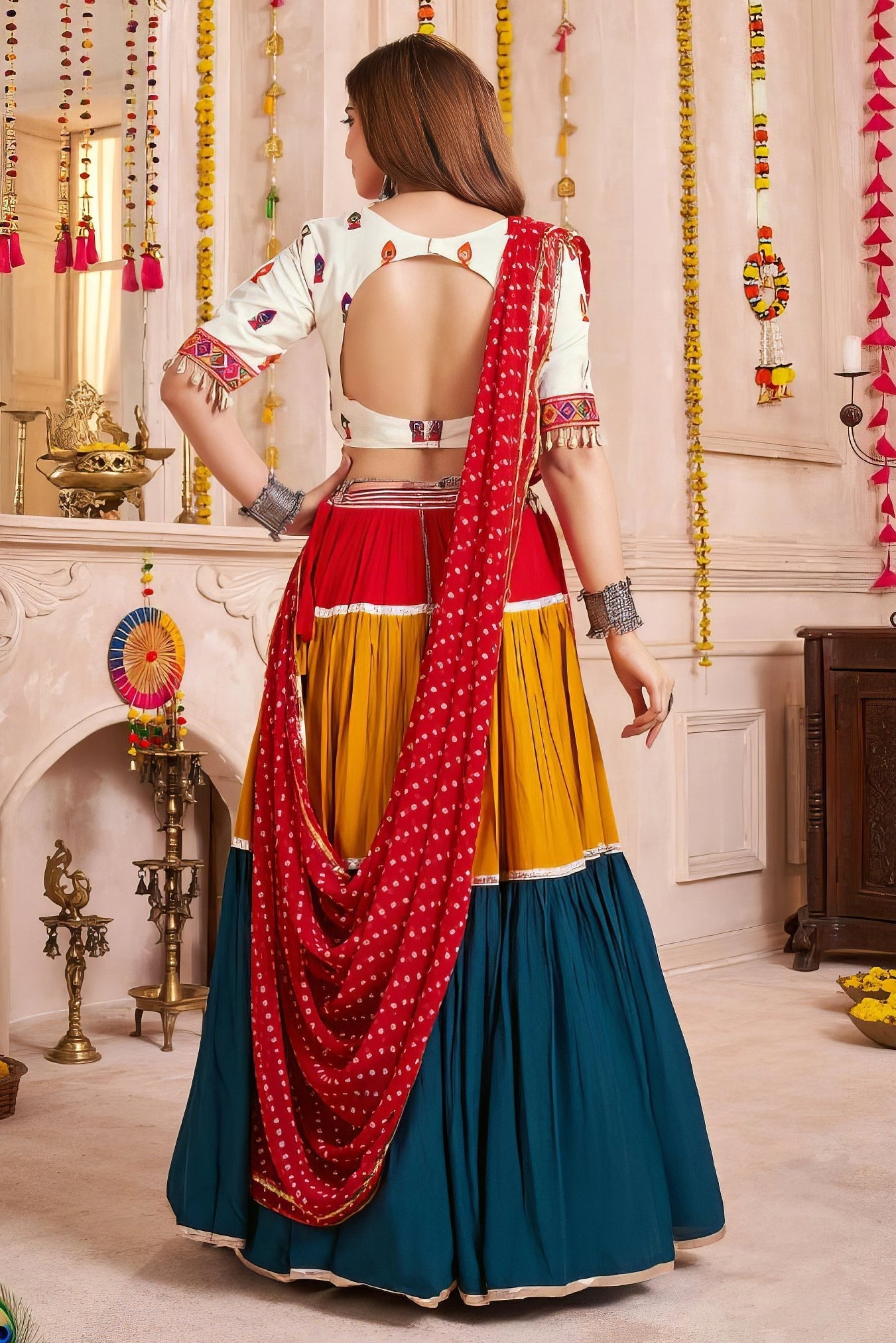 Raasroop Lehenga Set NV0021