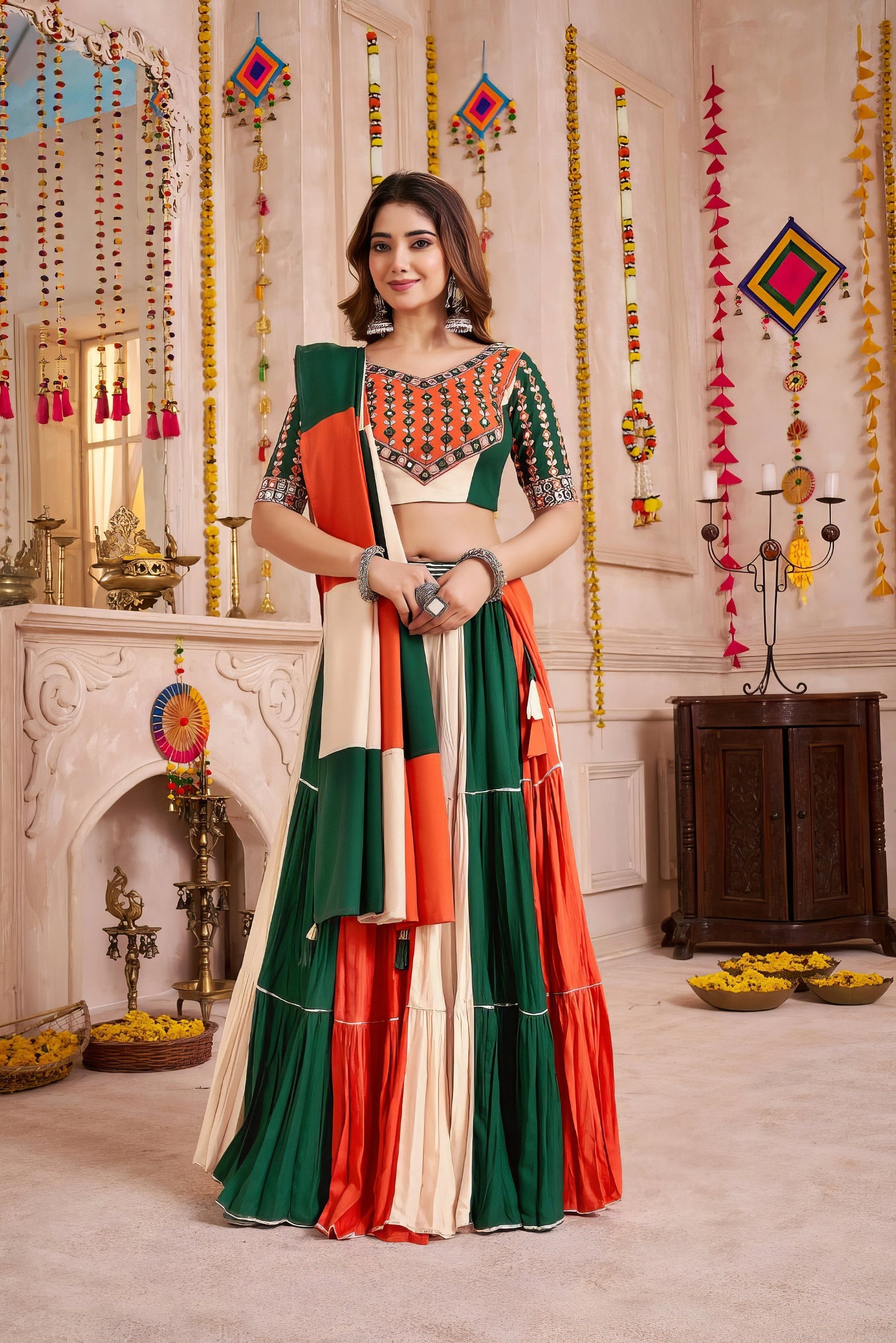 Raasroop Lehenga Set with Jacket NV0025