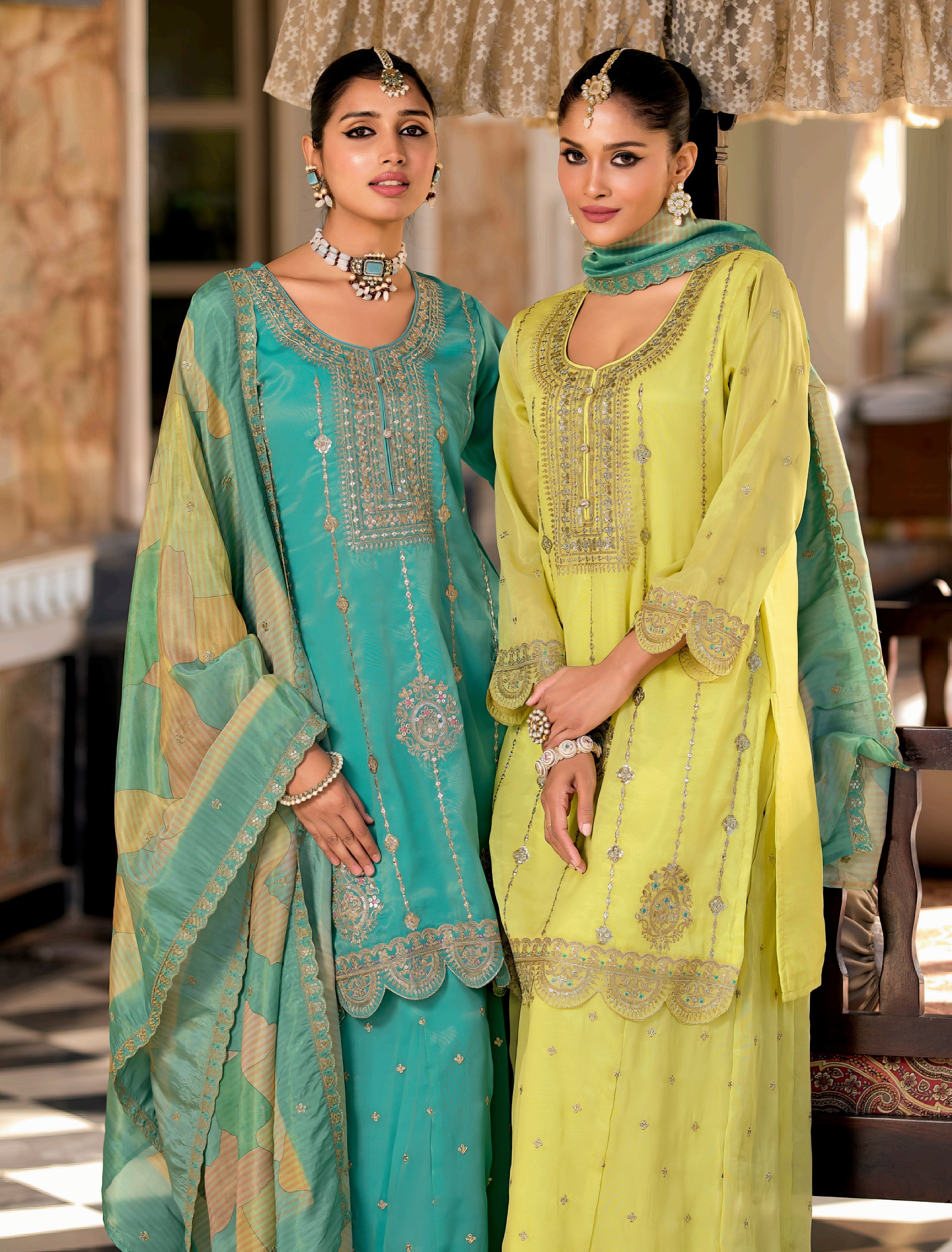 Simaya Embroidered  Sharara LXSR0079