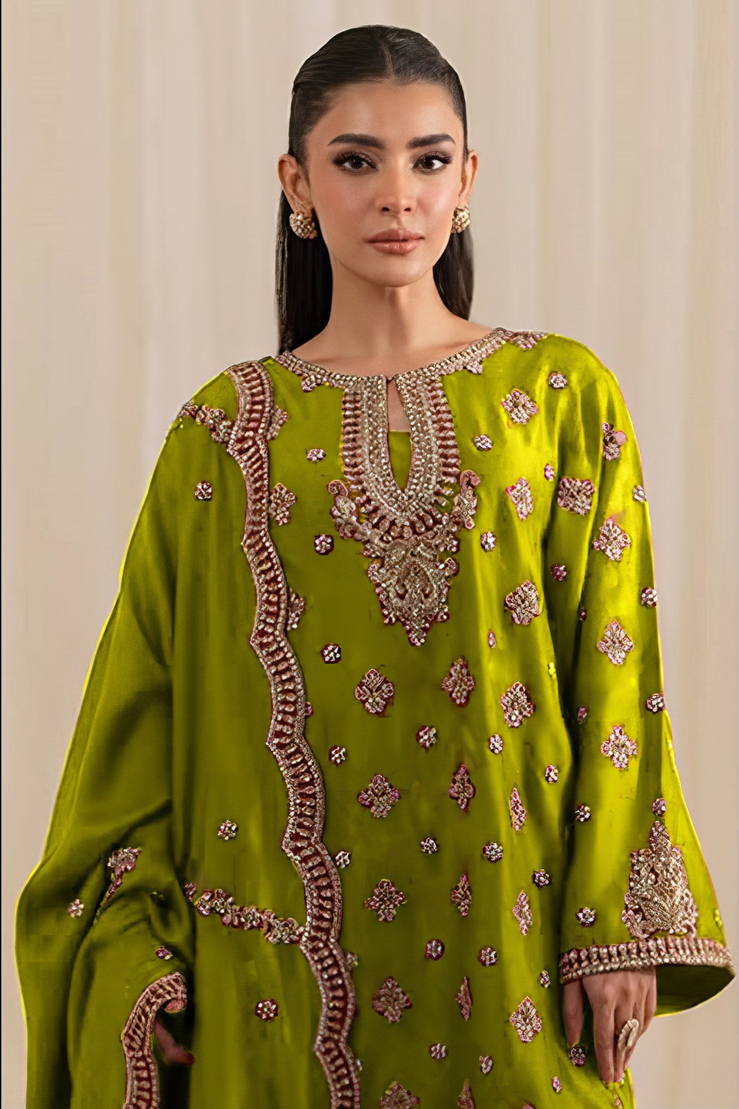 Chinon Charm Embroidered Pakistani suit LXPK0027