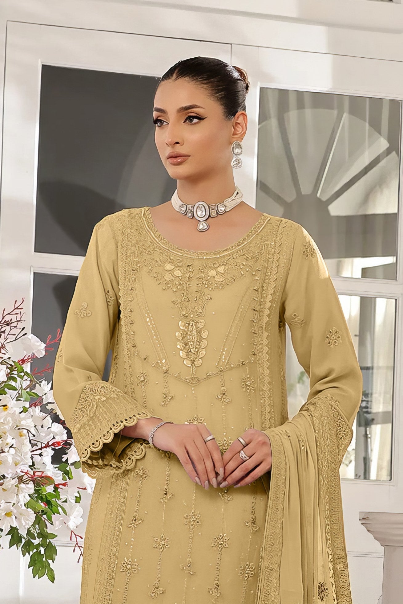 Organza Dream Embroidered Pakistani suit LXPK0034