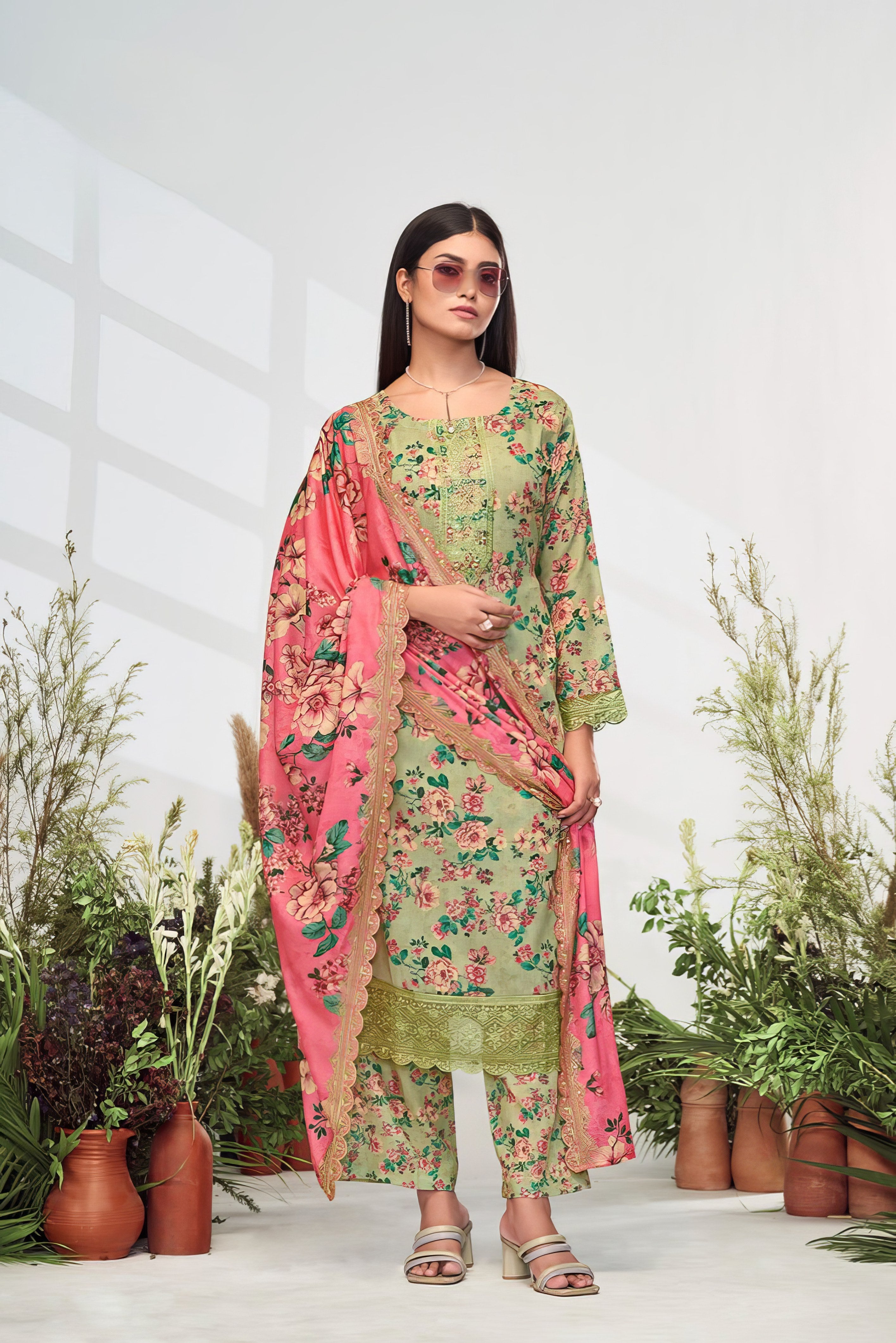 Pure Cotton Digital Printed Suit LXST0001