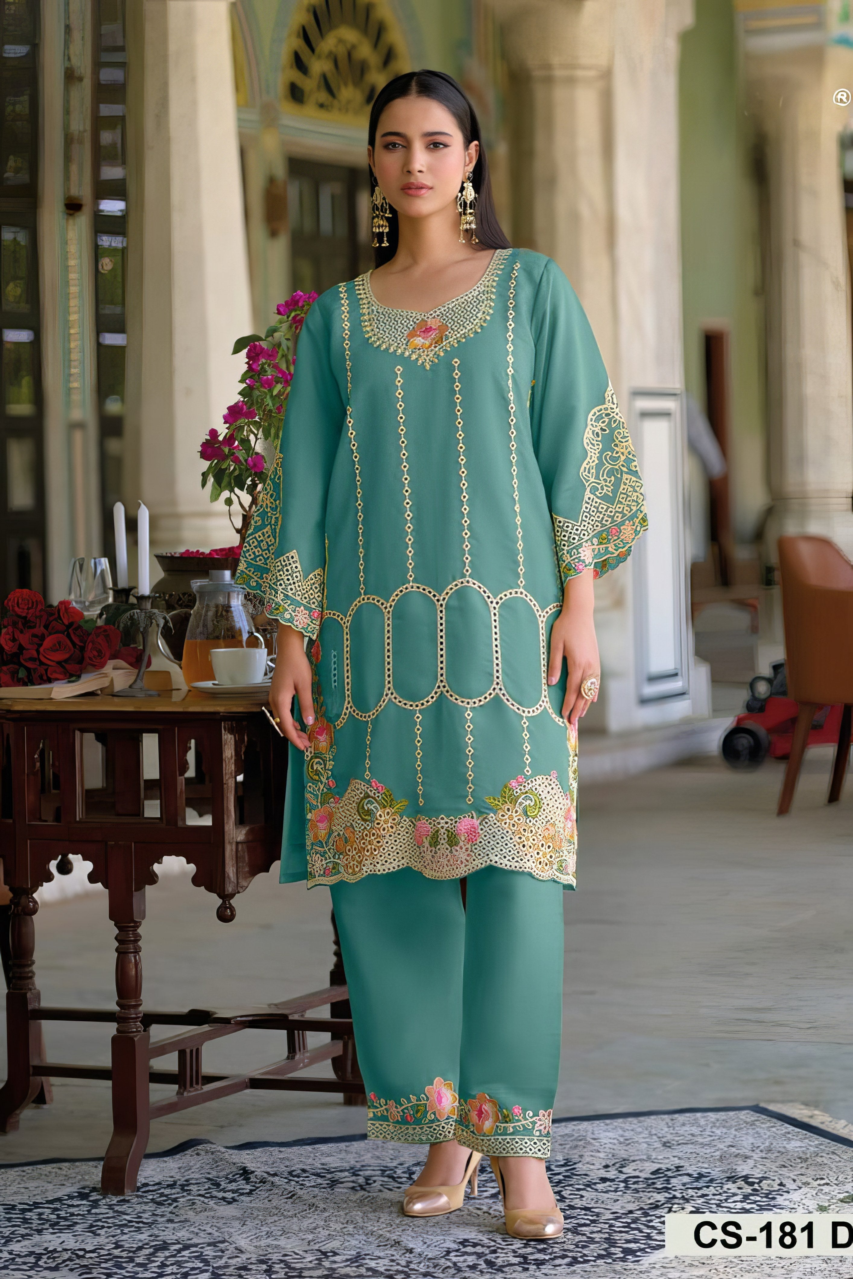 Roman Silk Ethnic Suit EAST0036