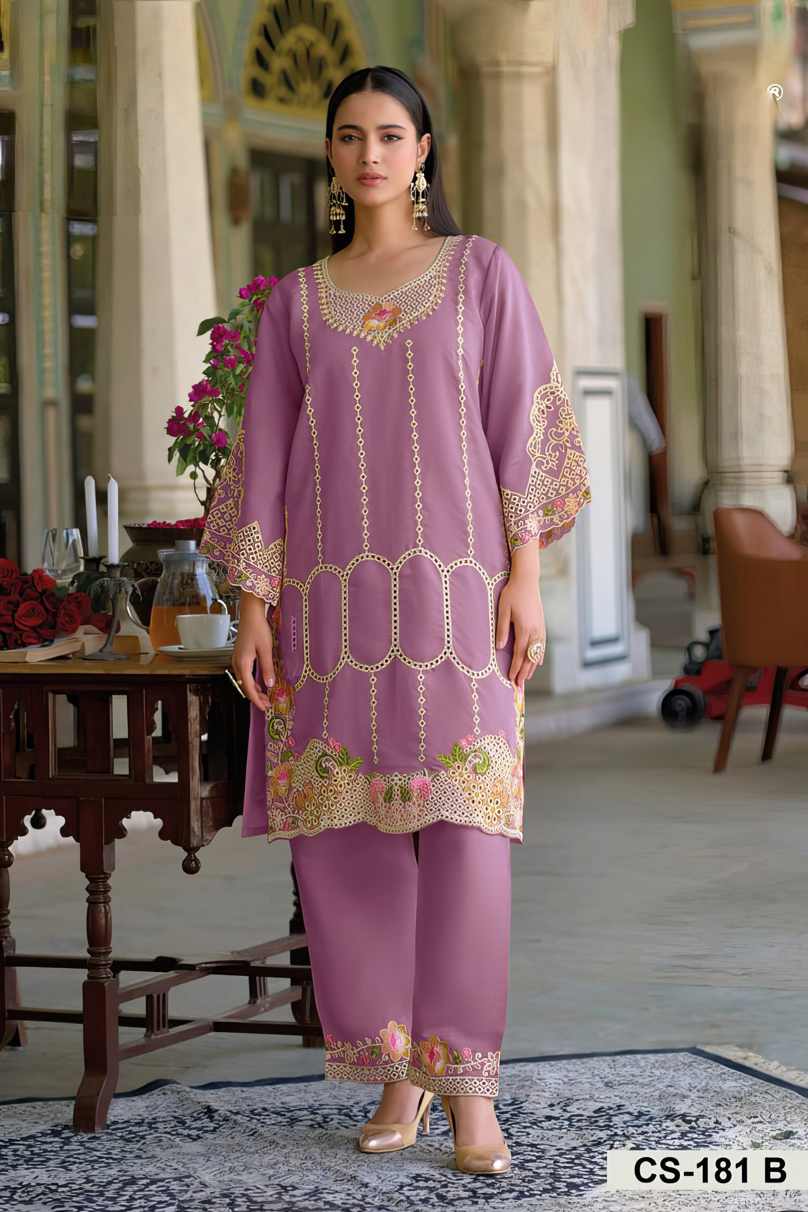 Roman Silk Ethnic Suit EAST0036
