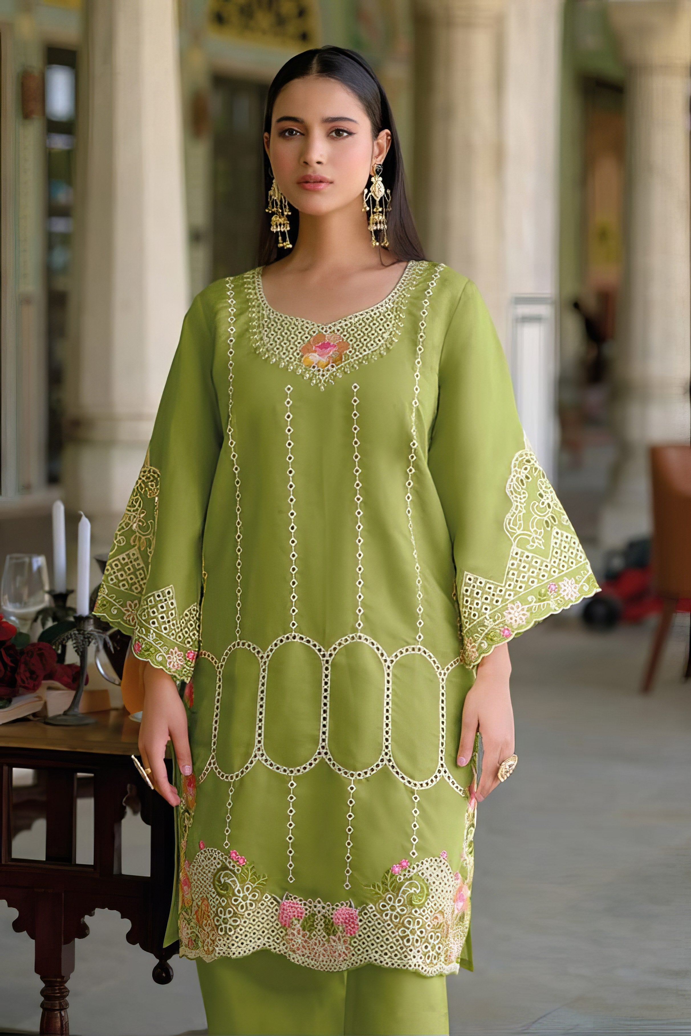 Roman Silk Ethnic Suit EAST0036