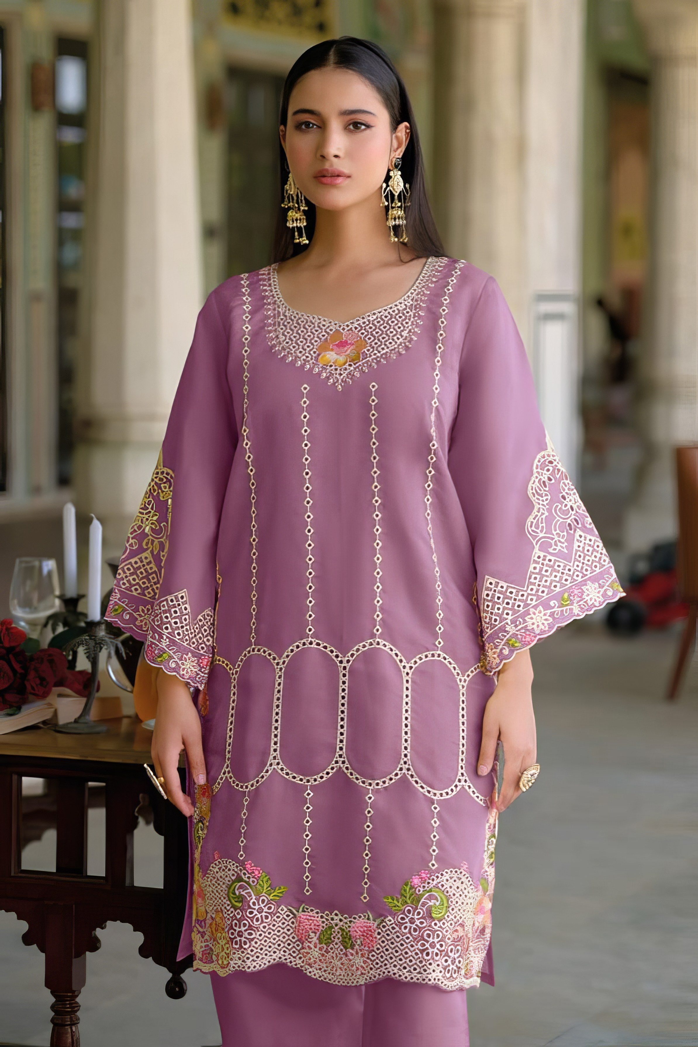 Roman Silk Ethnic Suit EAST0036
