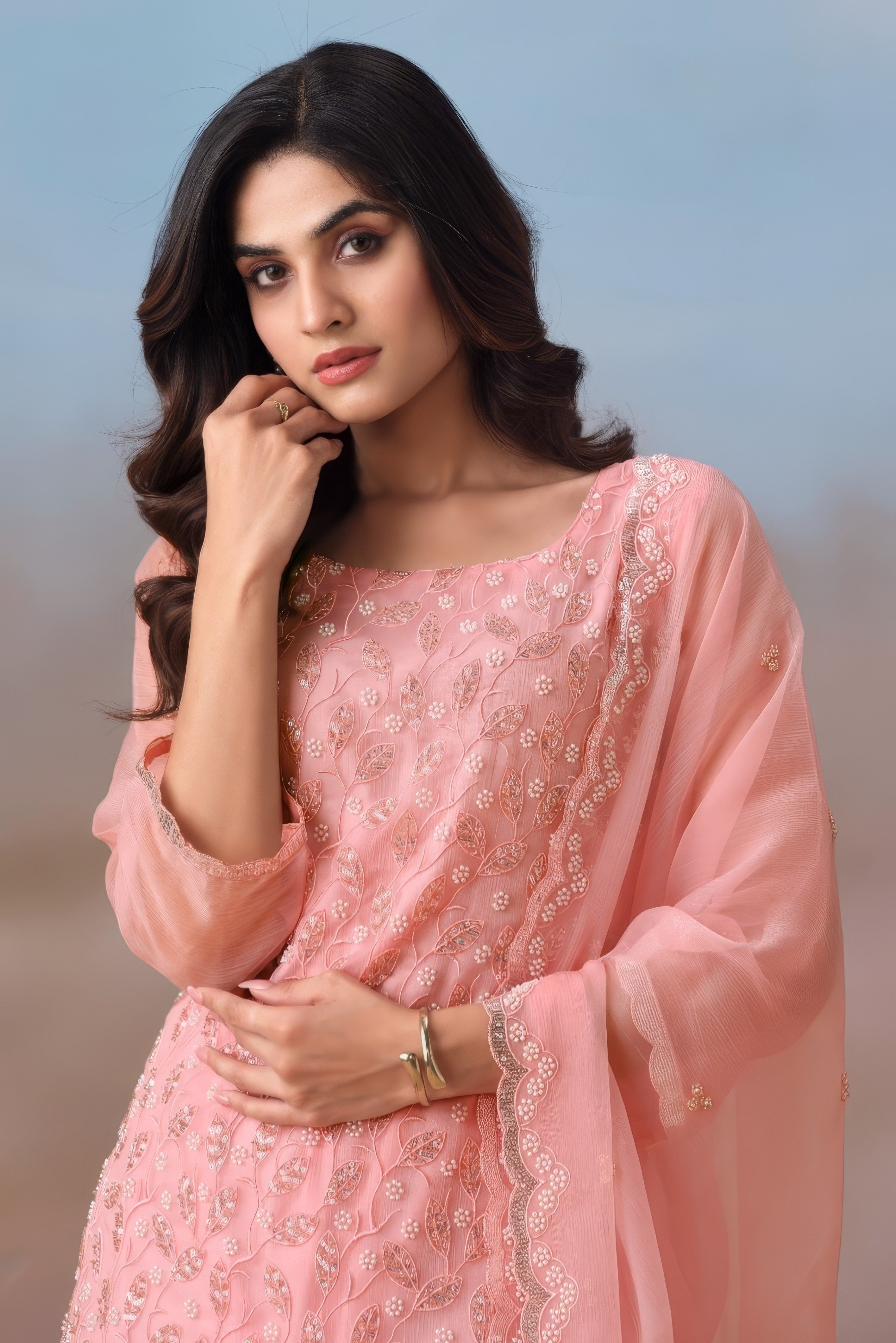 Chiffon Grace Ensemble Luxury Suit LXST0030