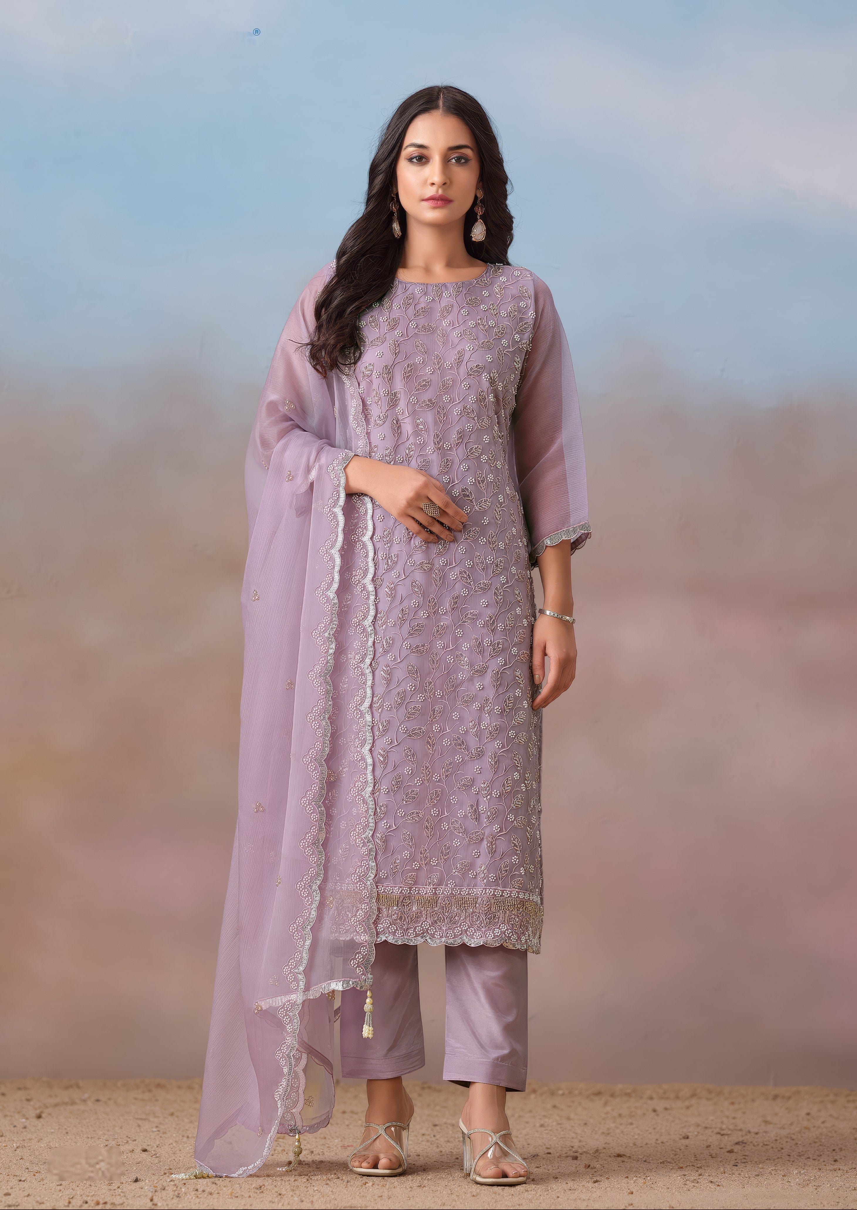 Chiffon Grace Ensemble Luxury Suit LXST0030