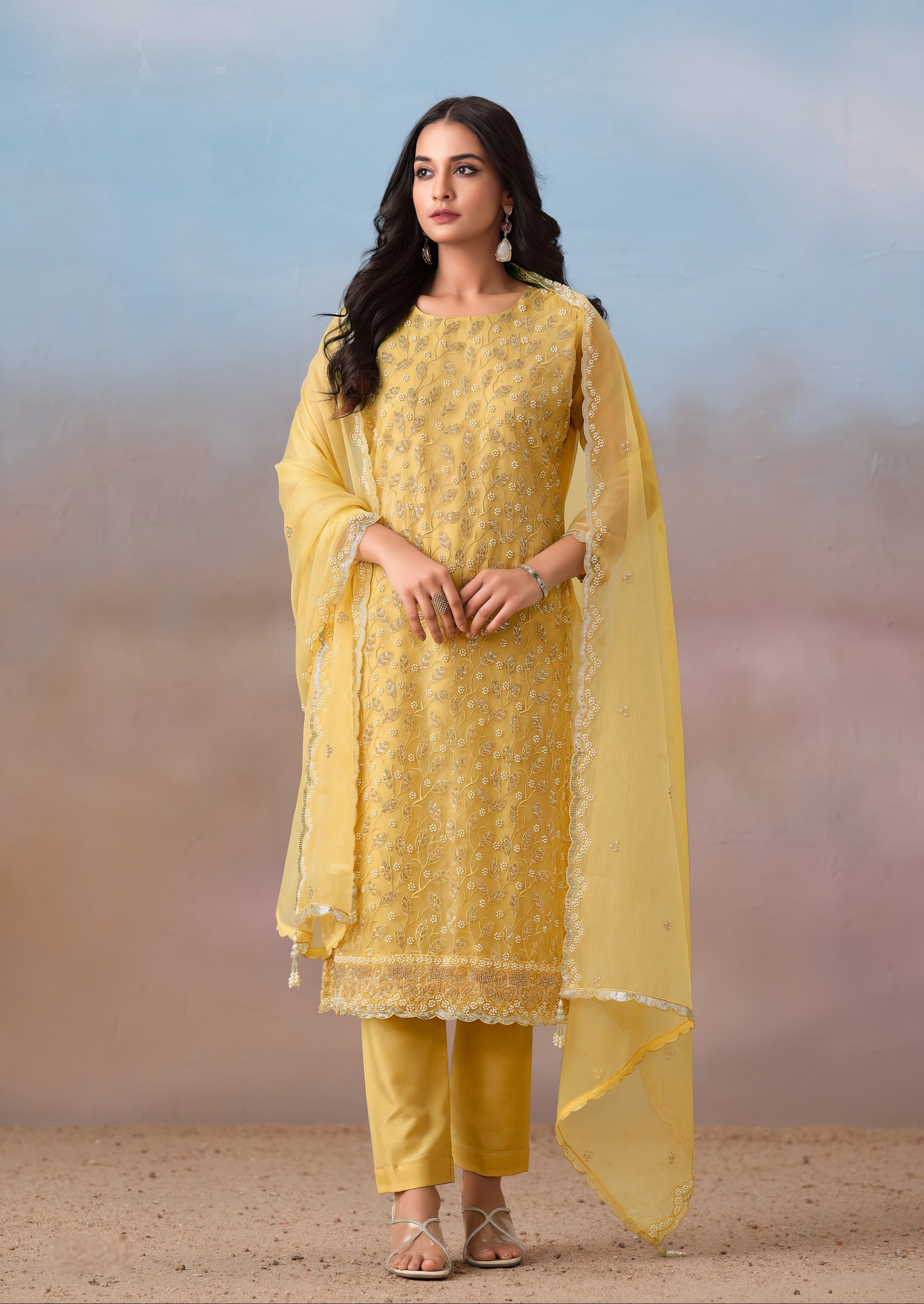 Chiffon Grace Ensemble Luxury Suit LXST0030