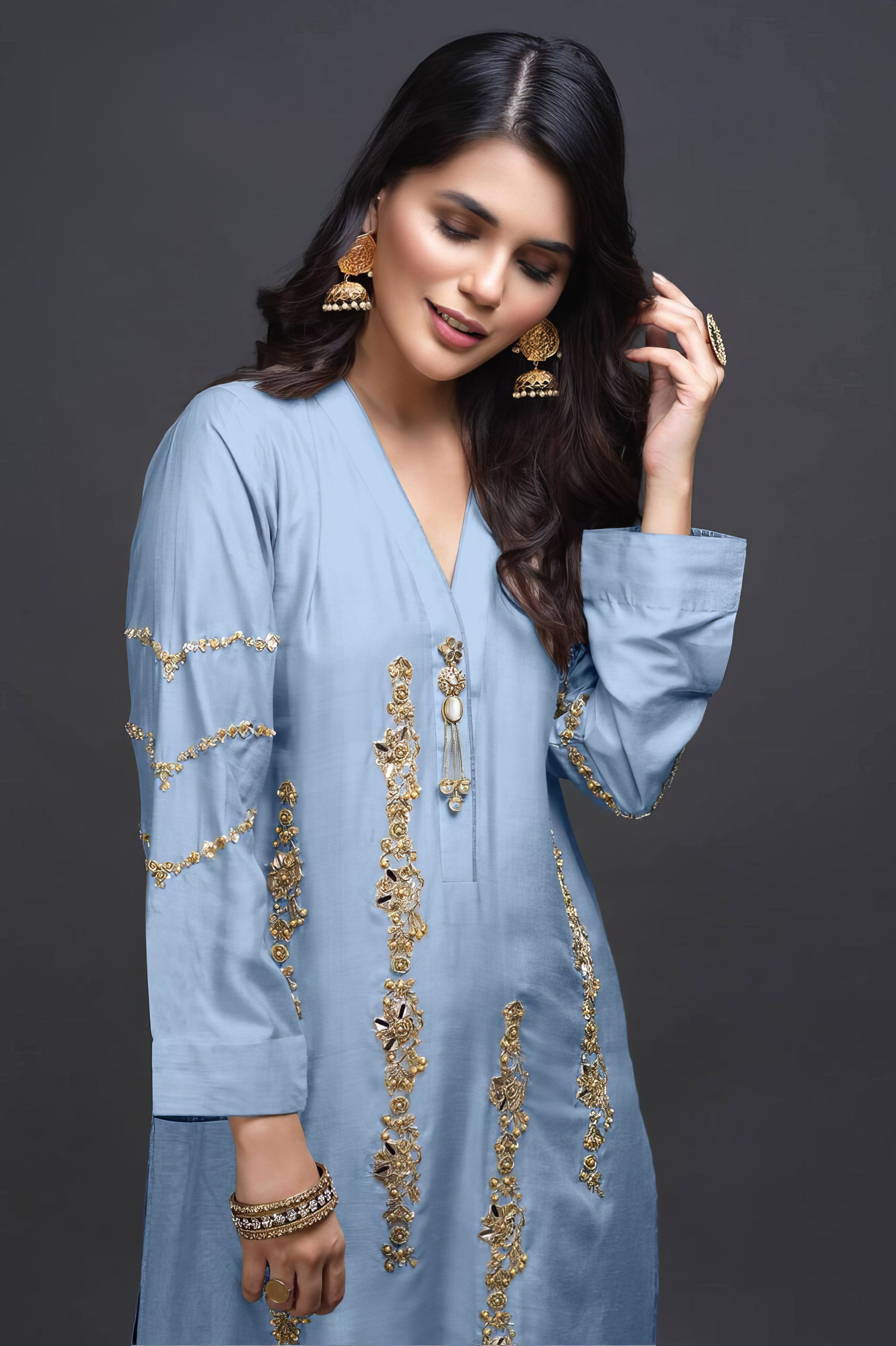 Gulnaar Blush +Pakistani Suit LXPK0061