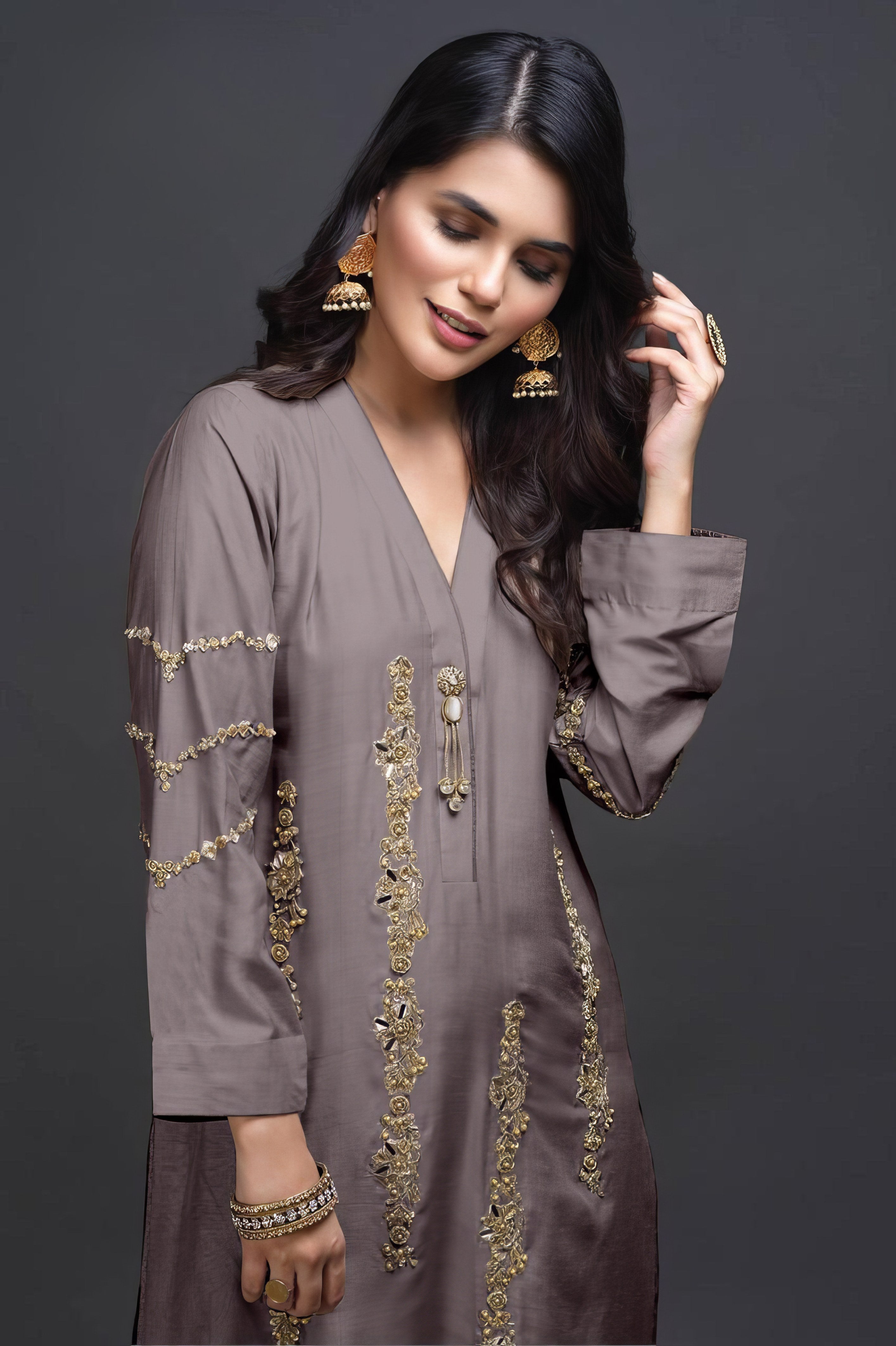 Gulnaar Blush +Pakistani Suit LXPK0061