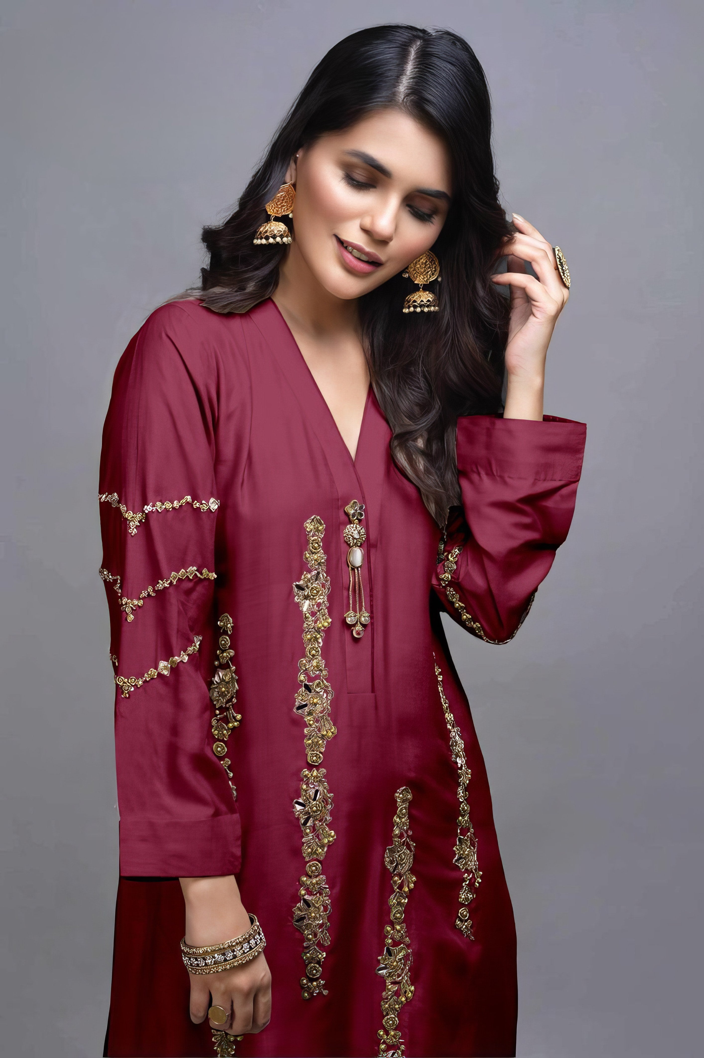 Gulnaar Blush +Pakistani Suit LXPK0061