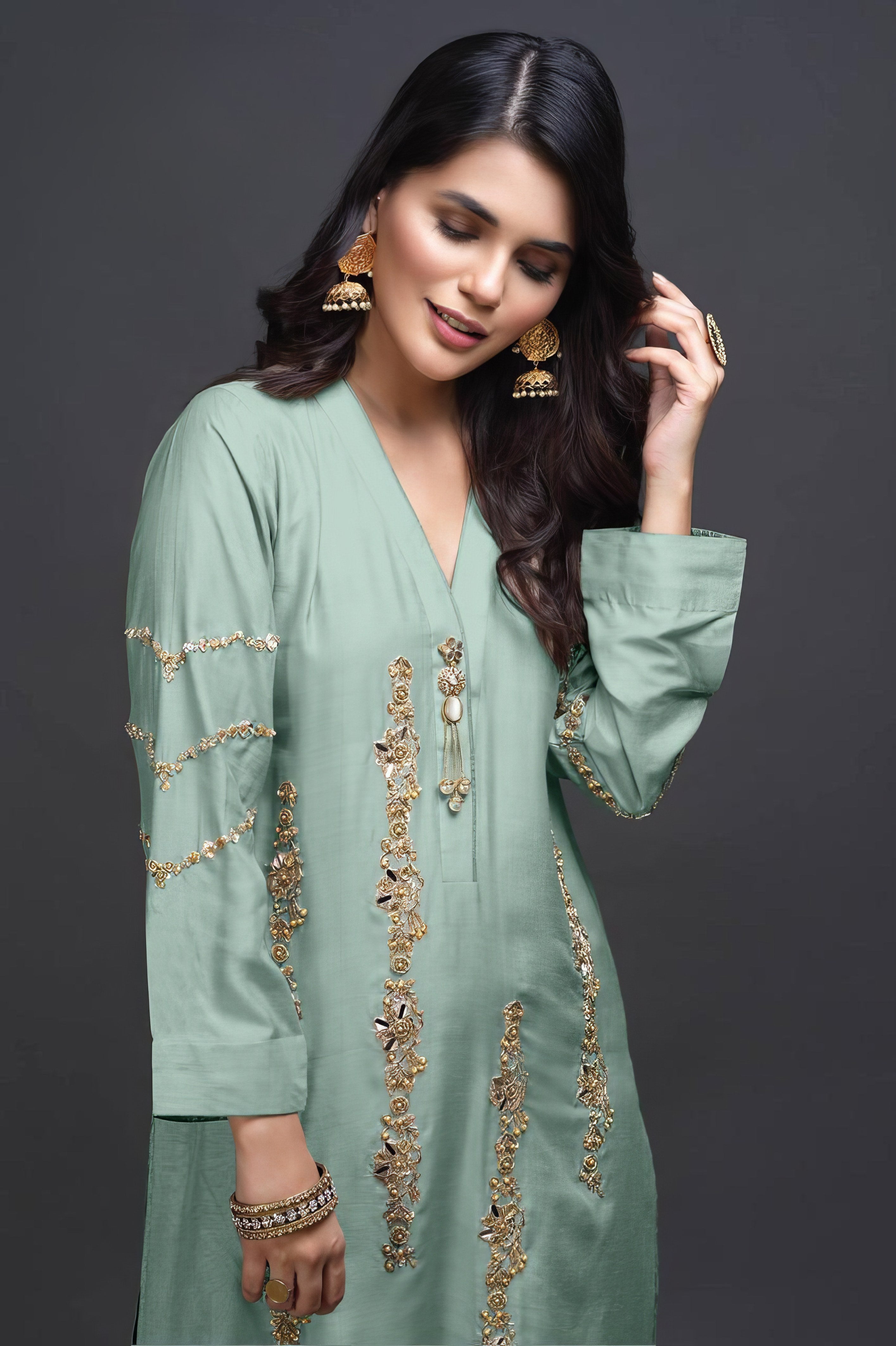 Gulnaar Blush +Pakistani Suit LXPK0061
