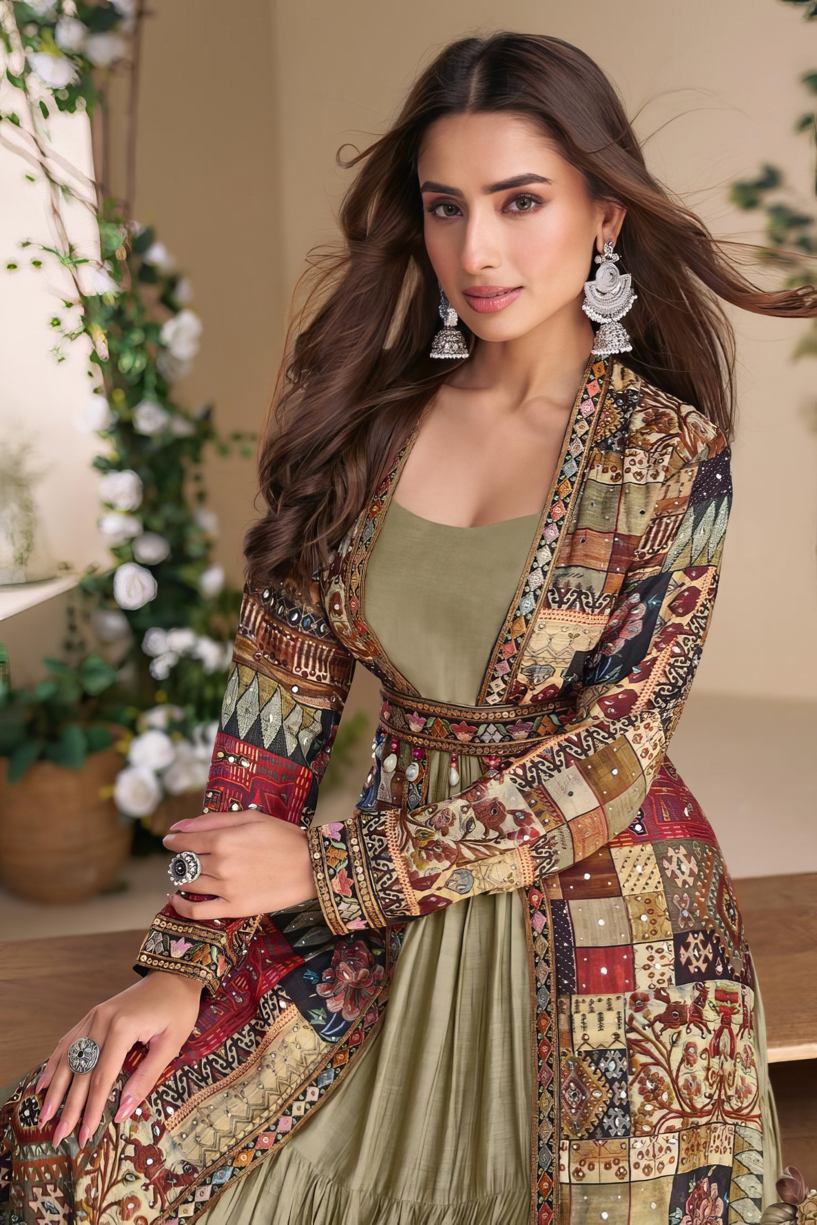 Nayra Silk Charm Premium Gown LXGW0041