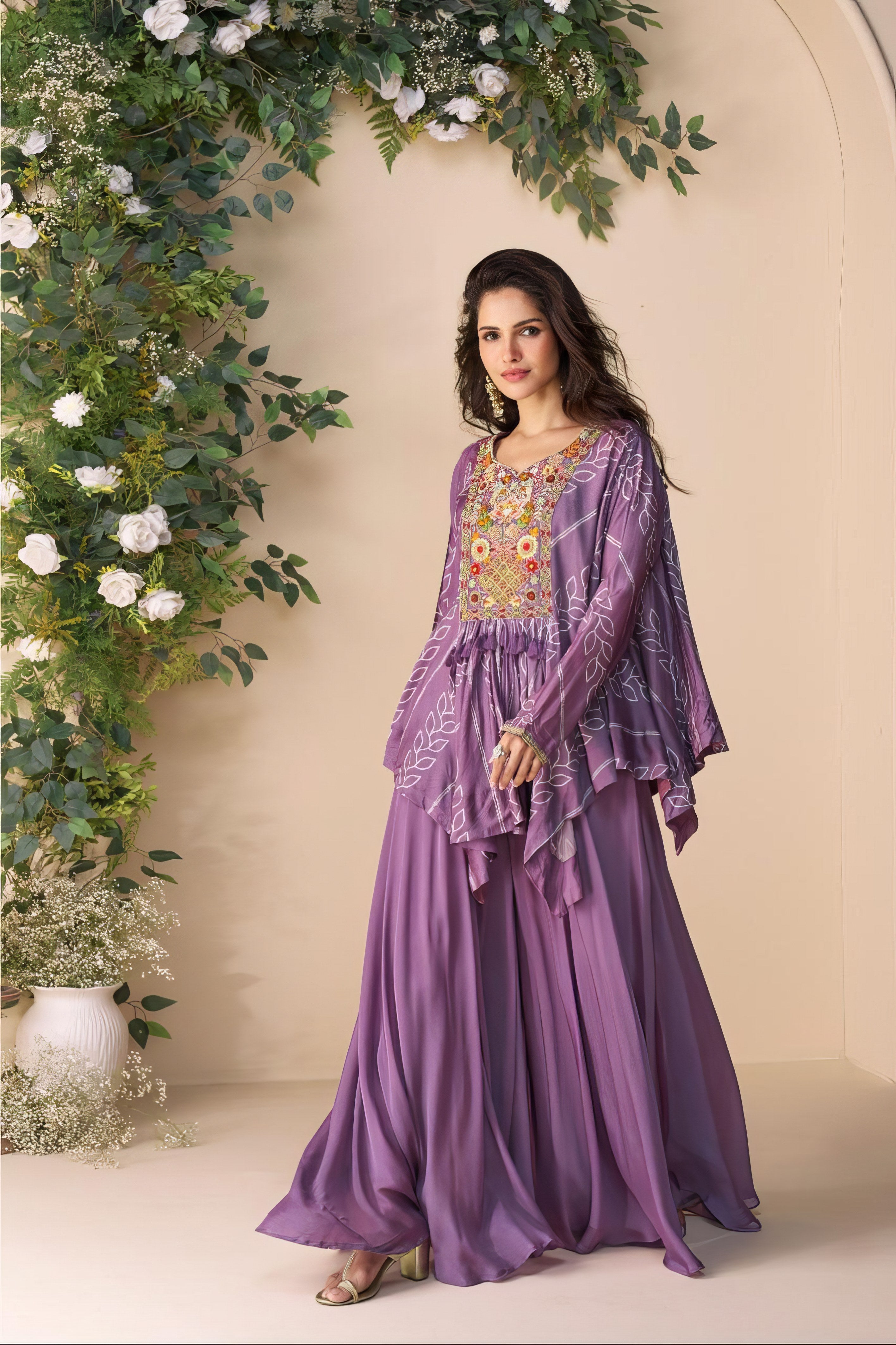 Zeenat Lavender Sharara LXSR0074