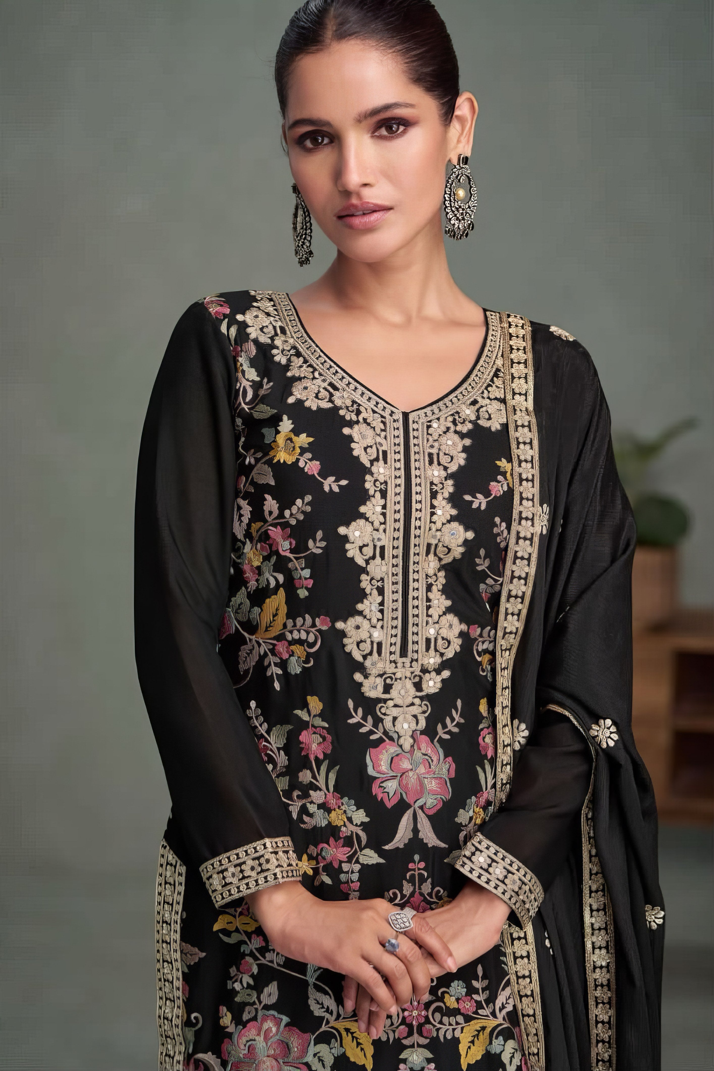 Embroidered Premium Sharara Suit LXSR0081