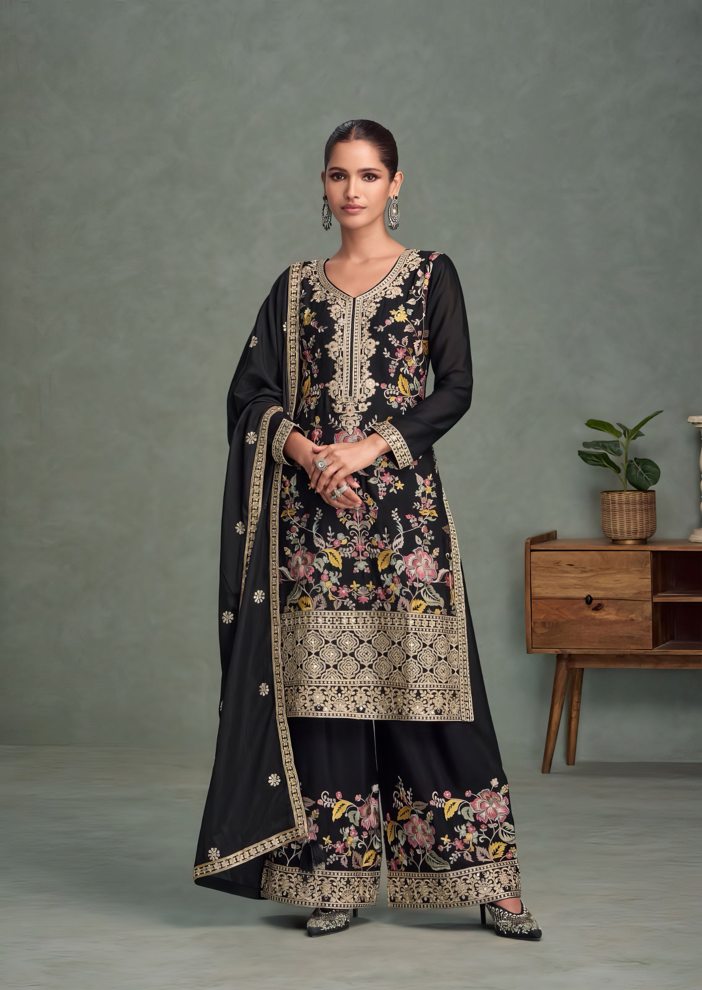 Embroidered Premium Sharara Suit LXSR0081