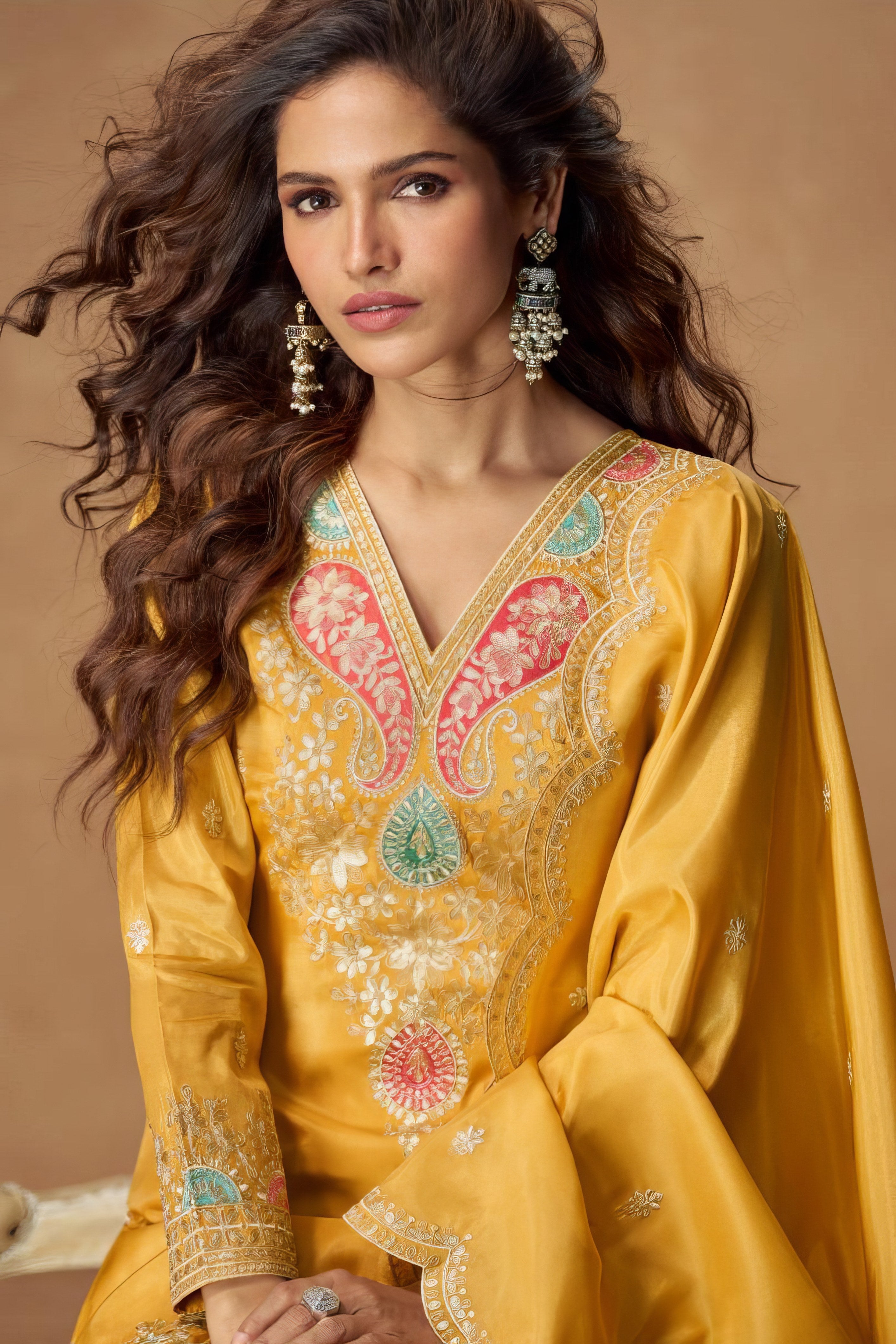 Embroidered Elegance Sharara Suit LXSR0082