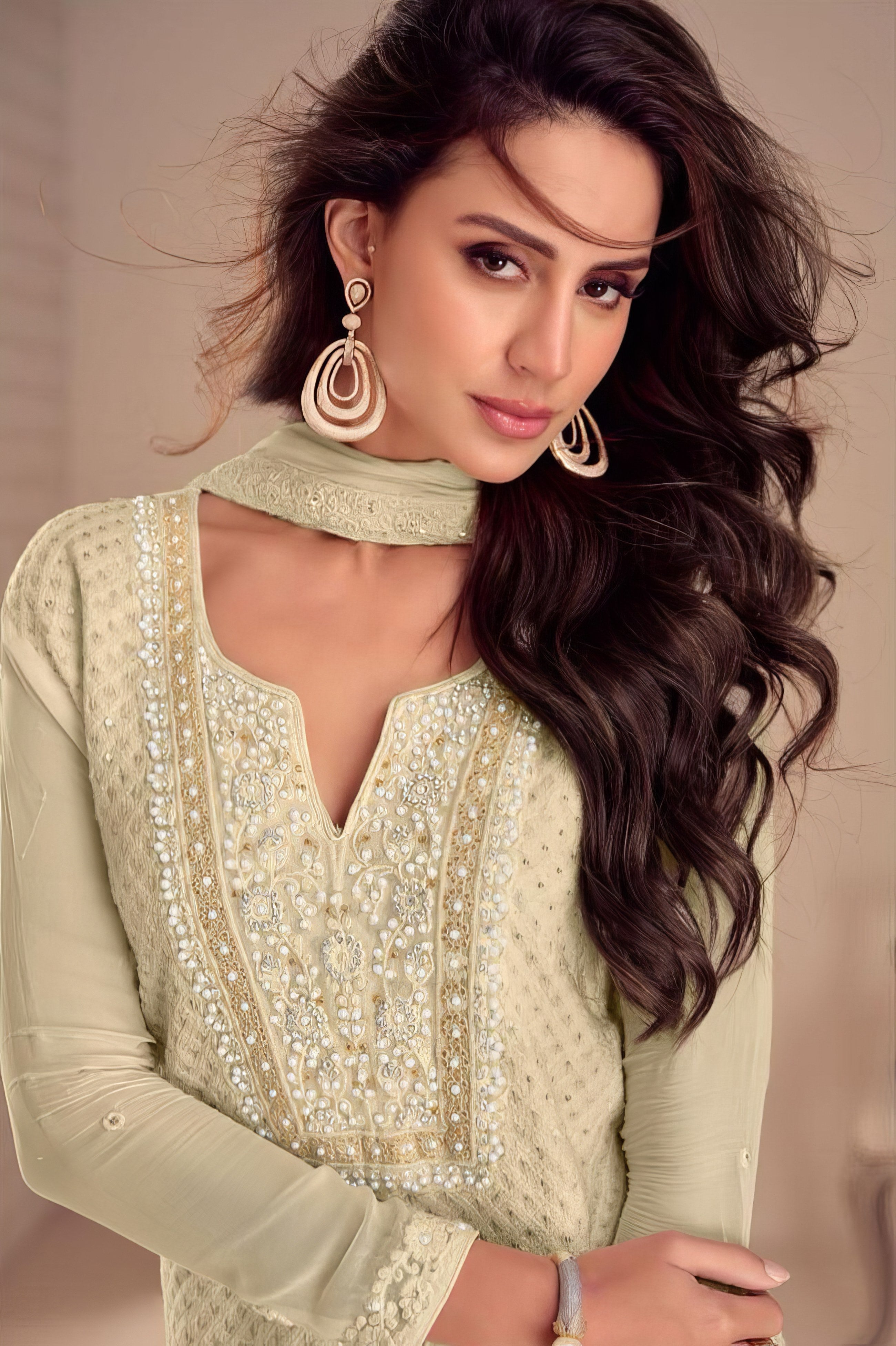 Georgette Essence Plazzo Suit LXSR0084