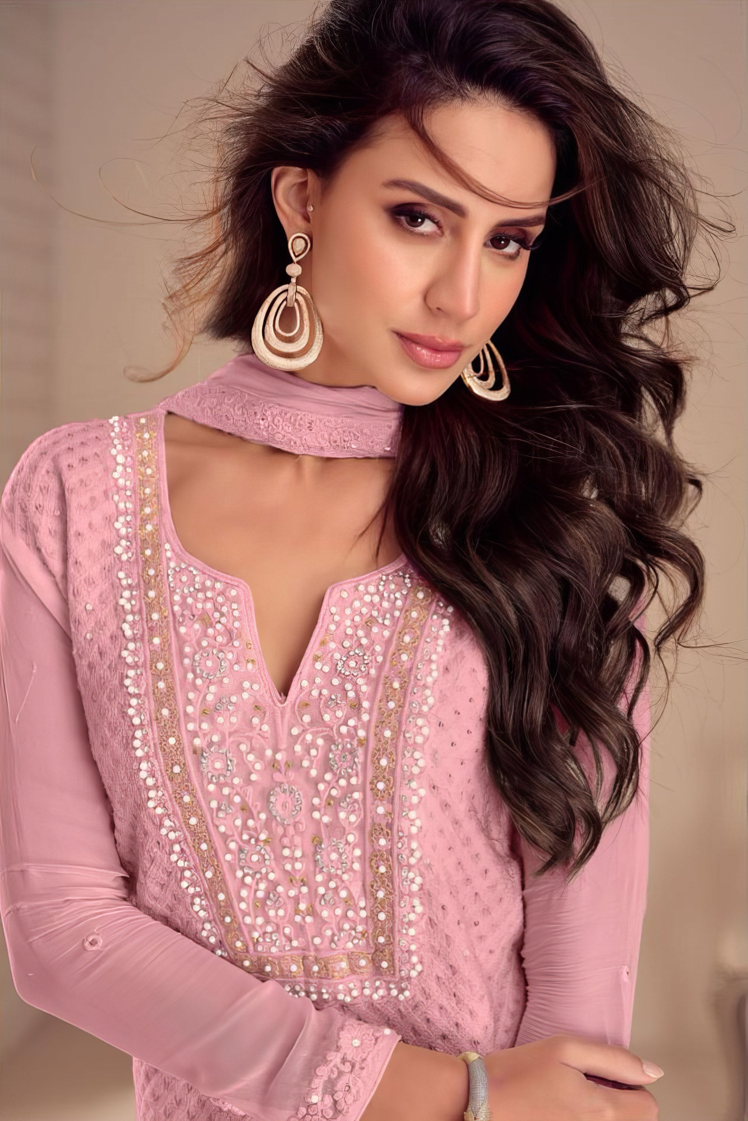Georgette Essence Plazzo Suit LXSR0084