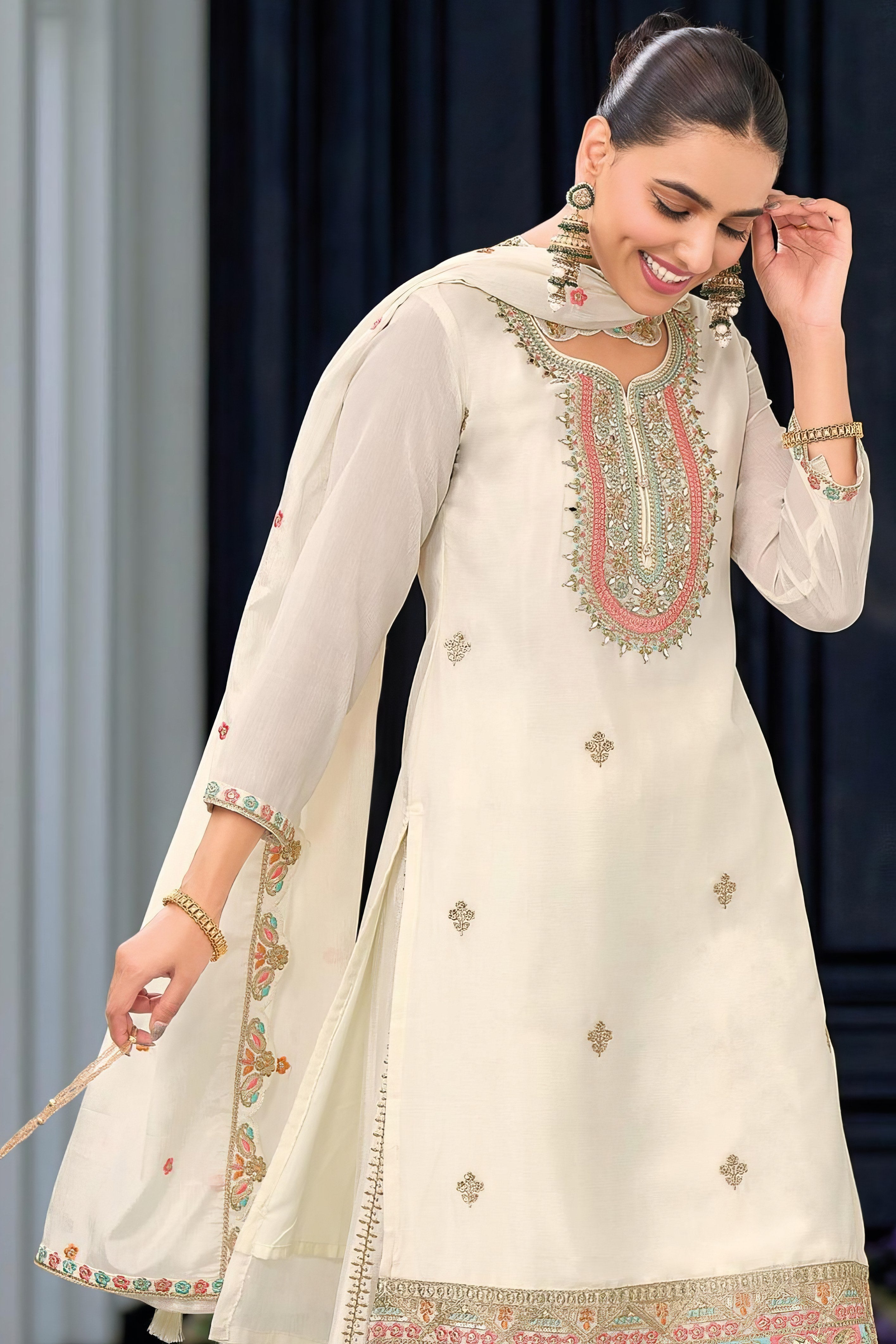 Embroidered Elegance Sharara LXSR0094