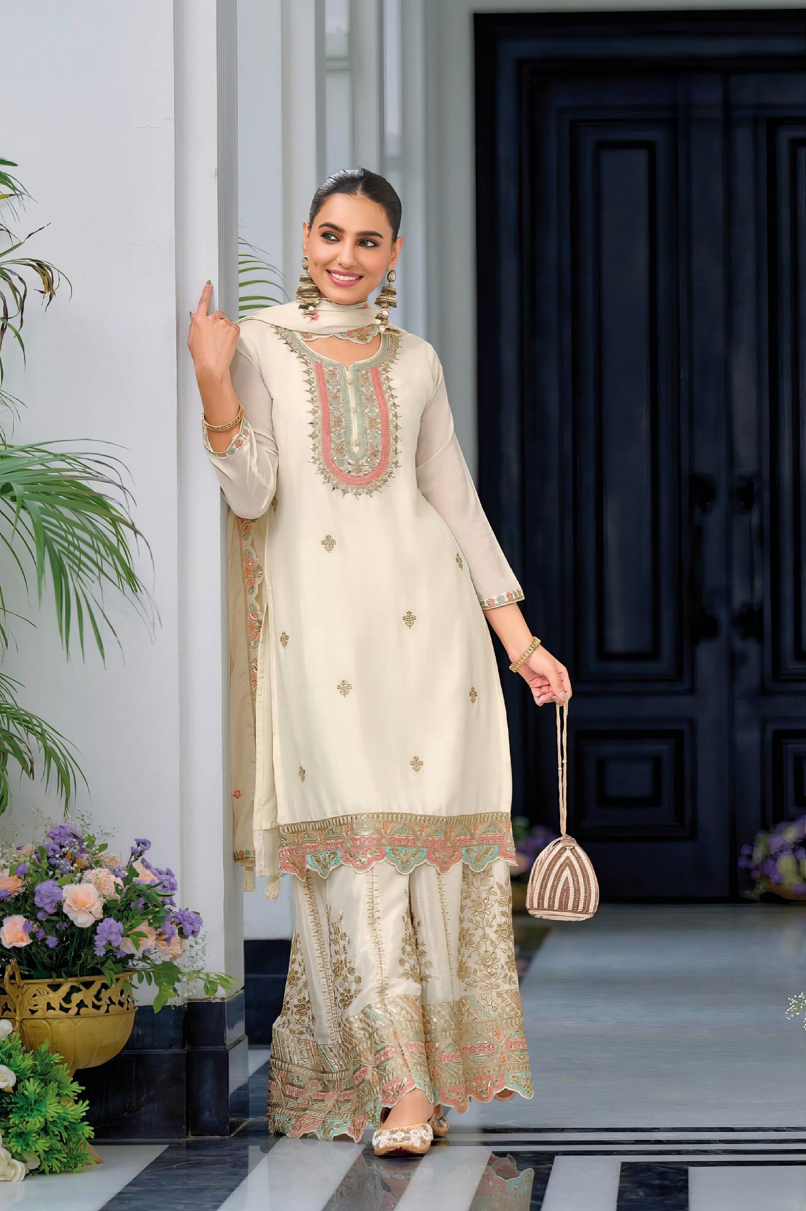 Embroidered Elegance Sharara LXSR0094