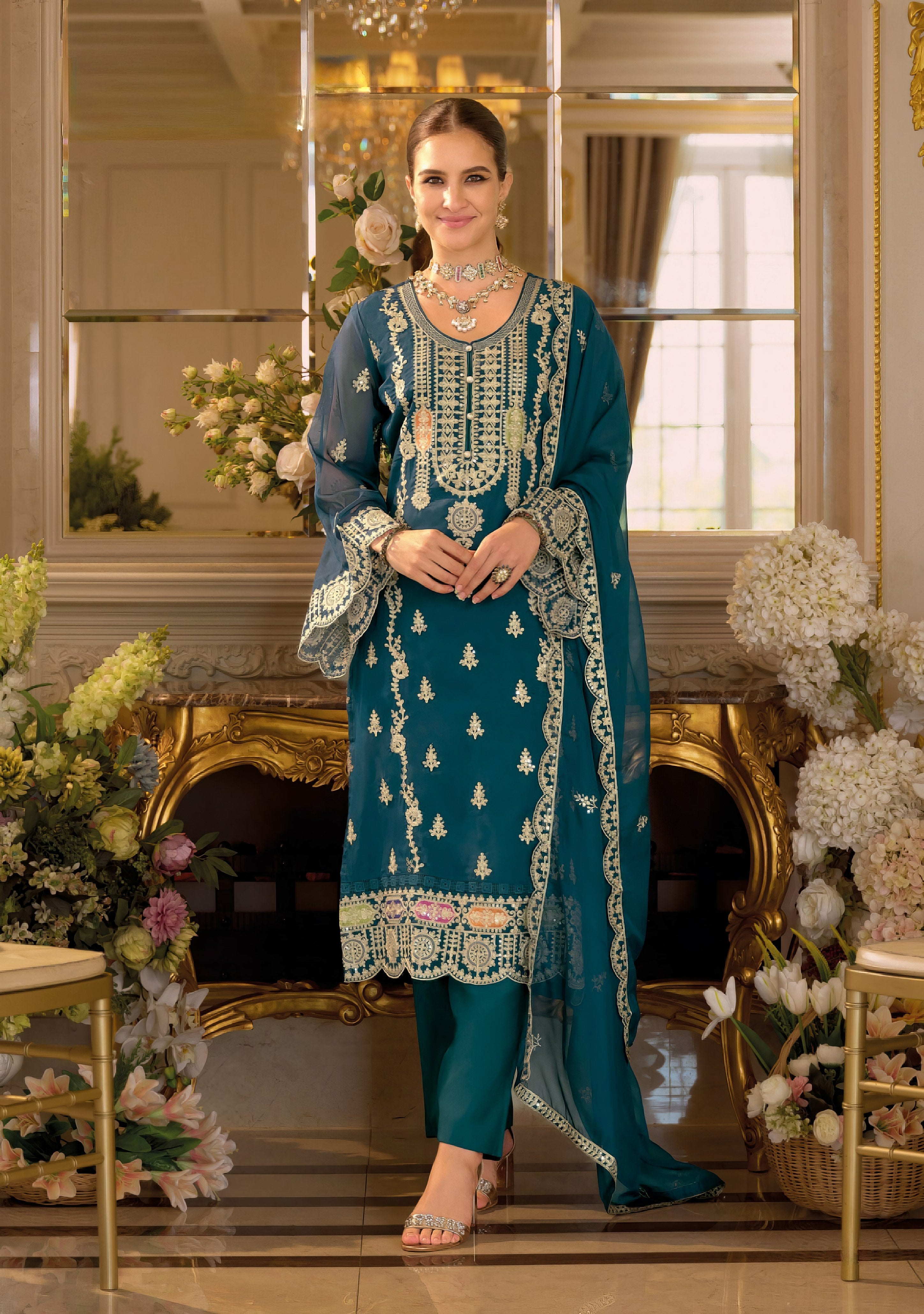 Organza Elegance Pakistani Suit LXPK0090