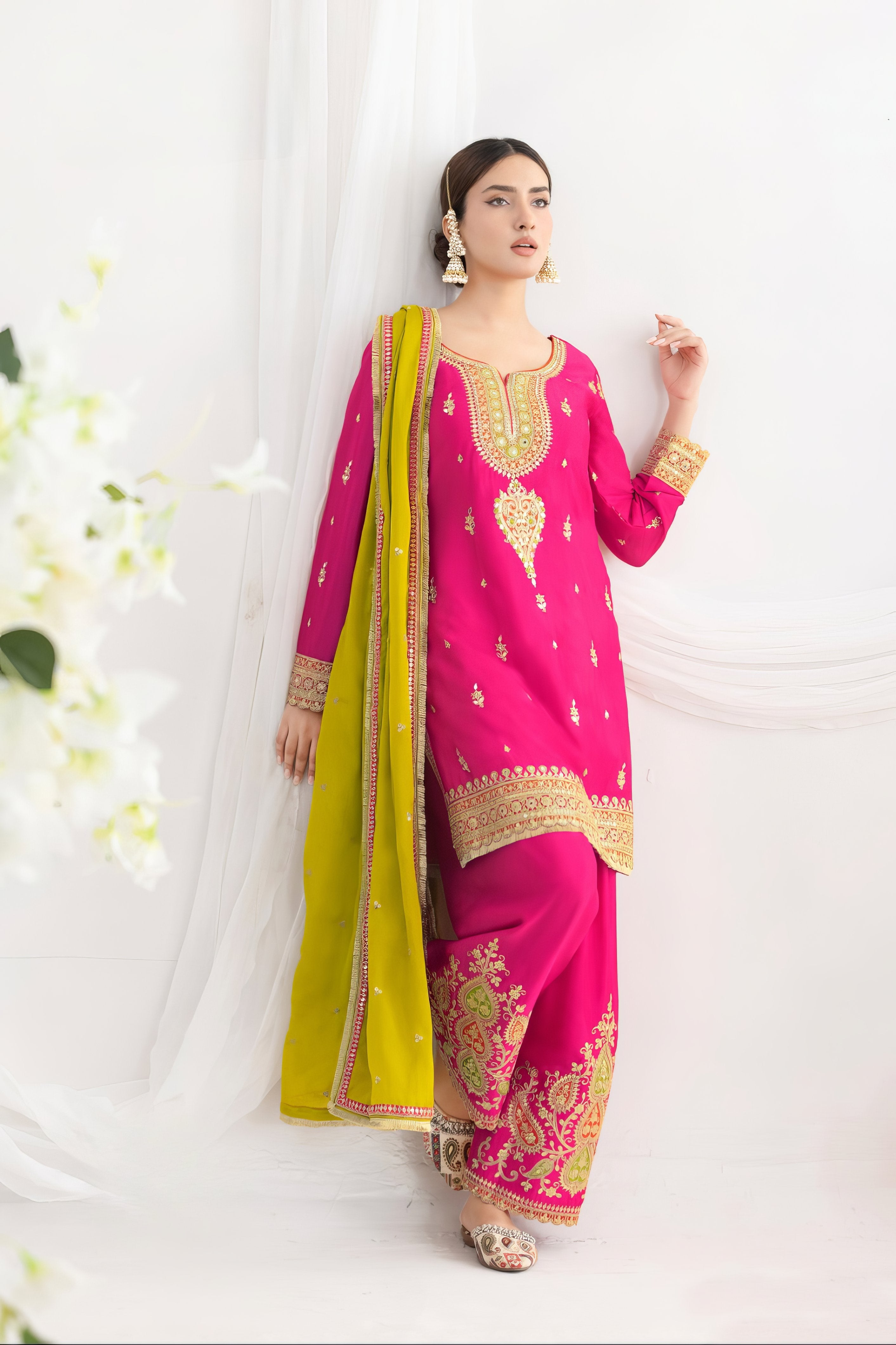 Premium Chinon Fabric Suit LXST0069