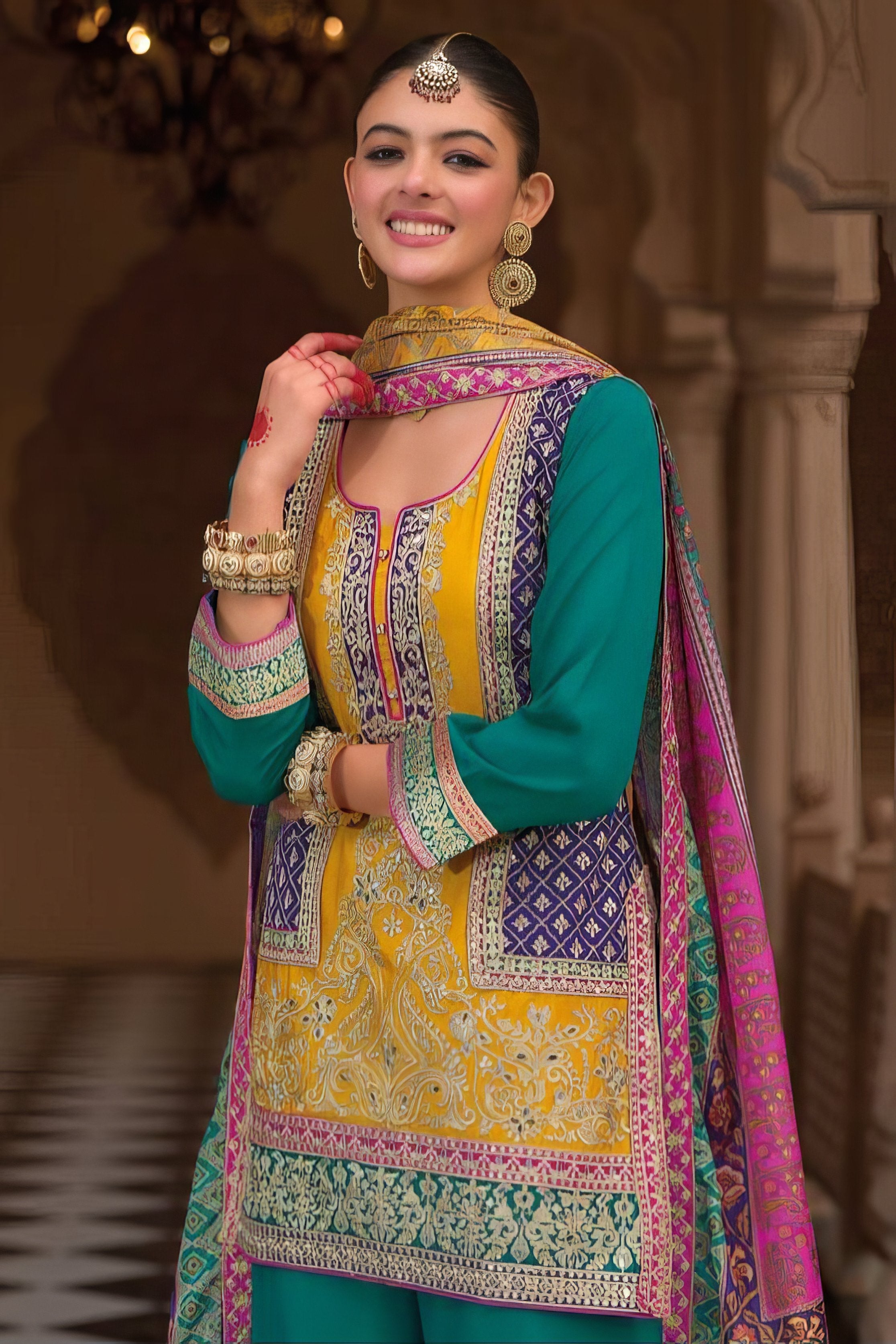 Chinoraah Royal Sharara Set LXSR0110
