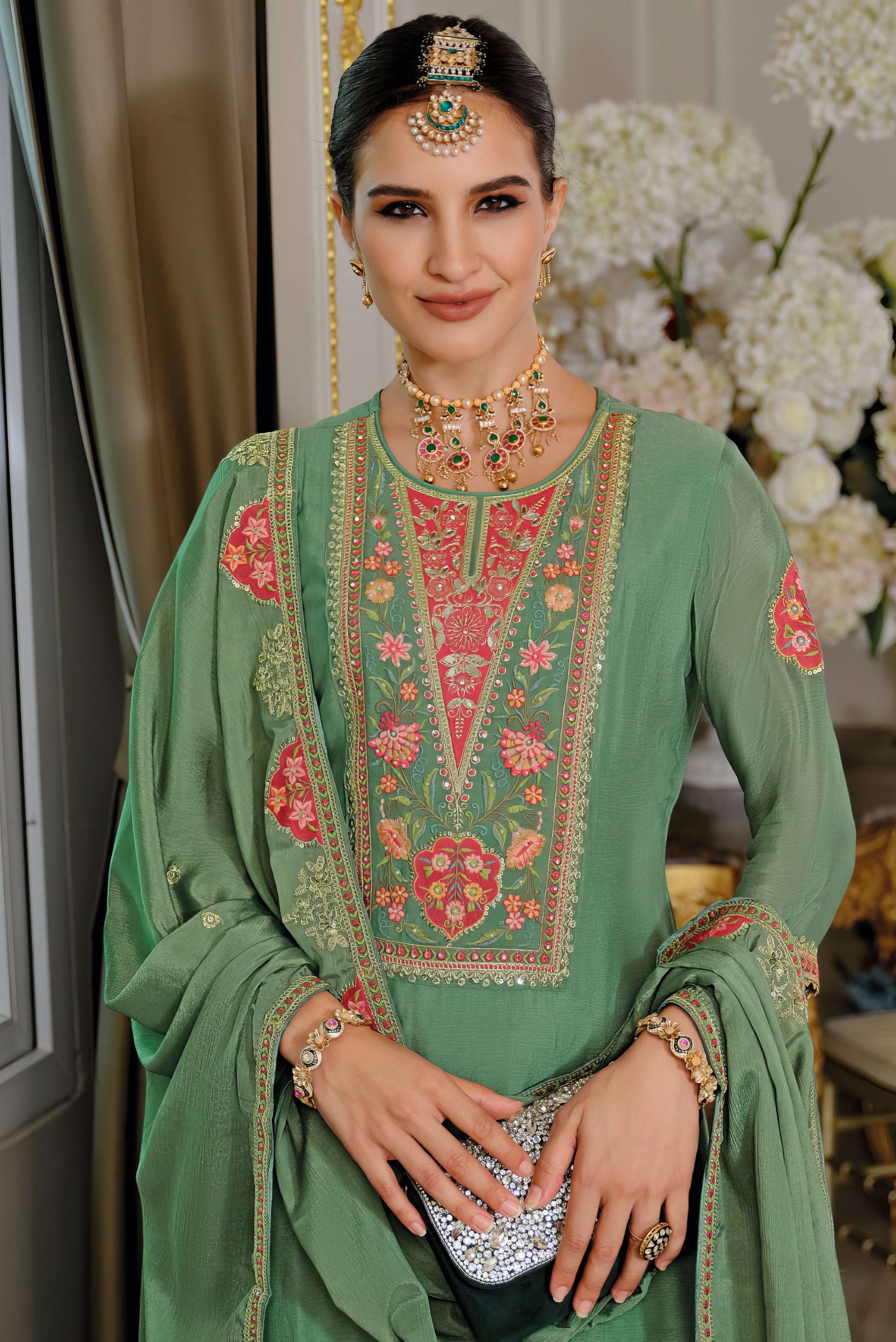 Heavy Chinon Fab Sharara Set LXSR0107
