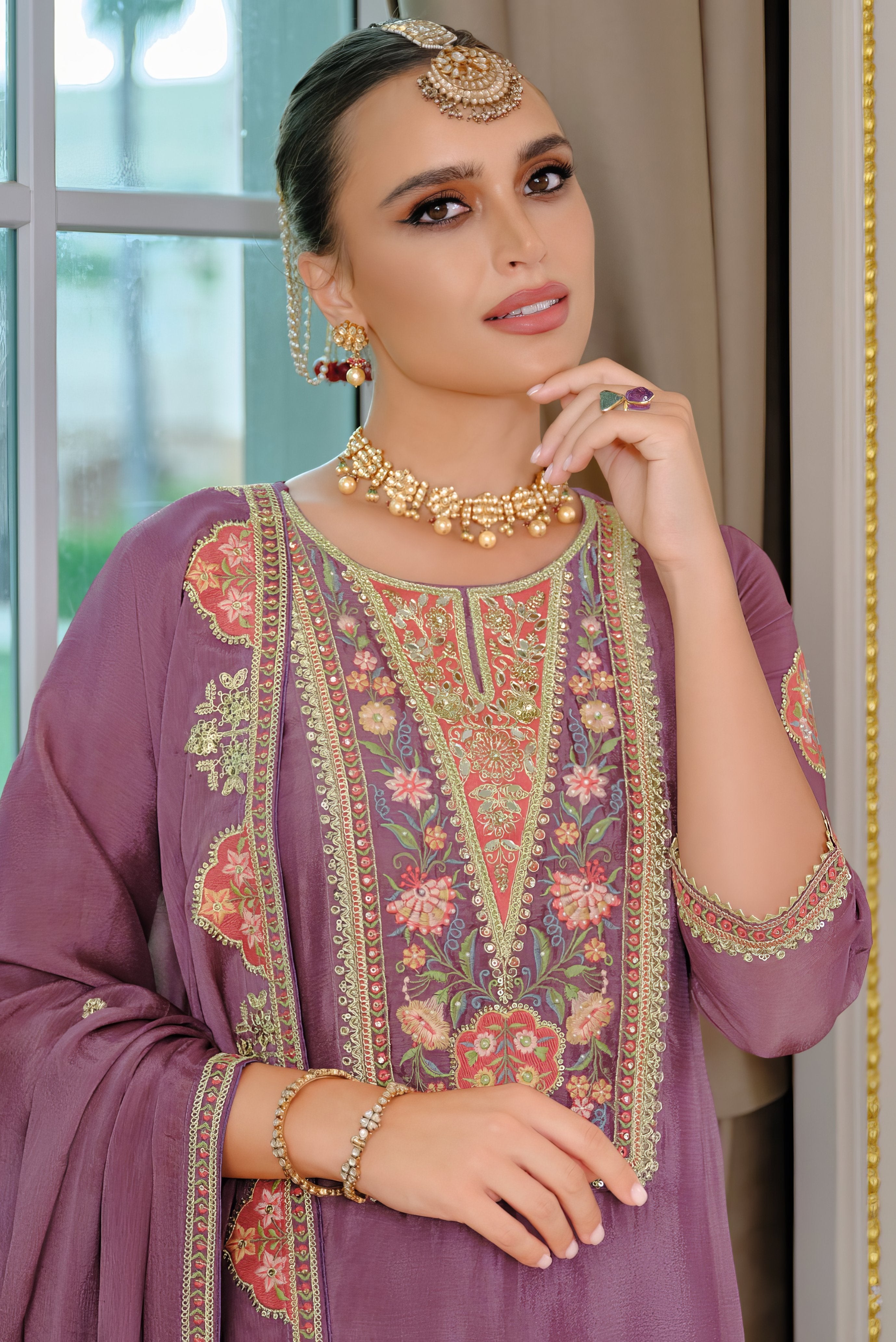Heavy Chinon Fab Sharara Set LXSR0107