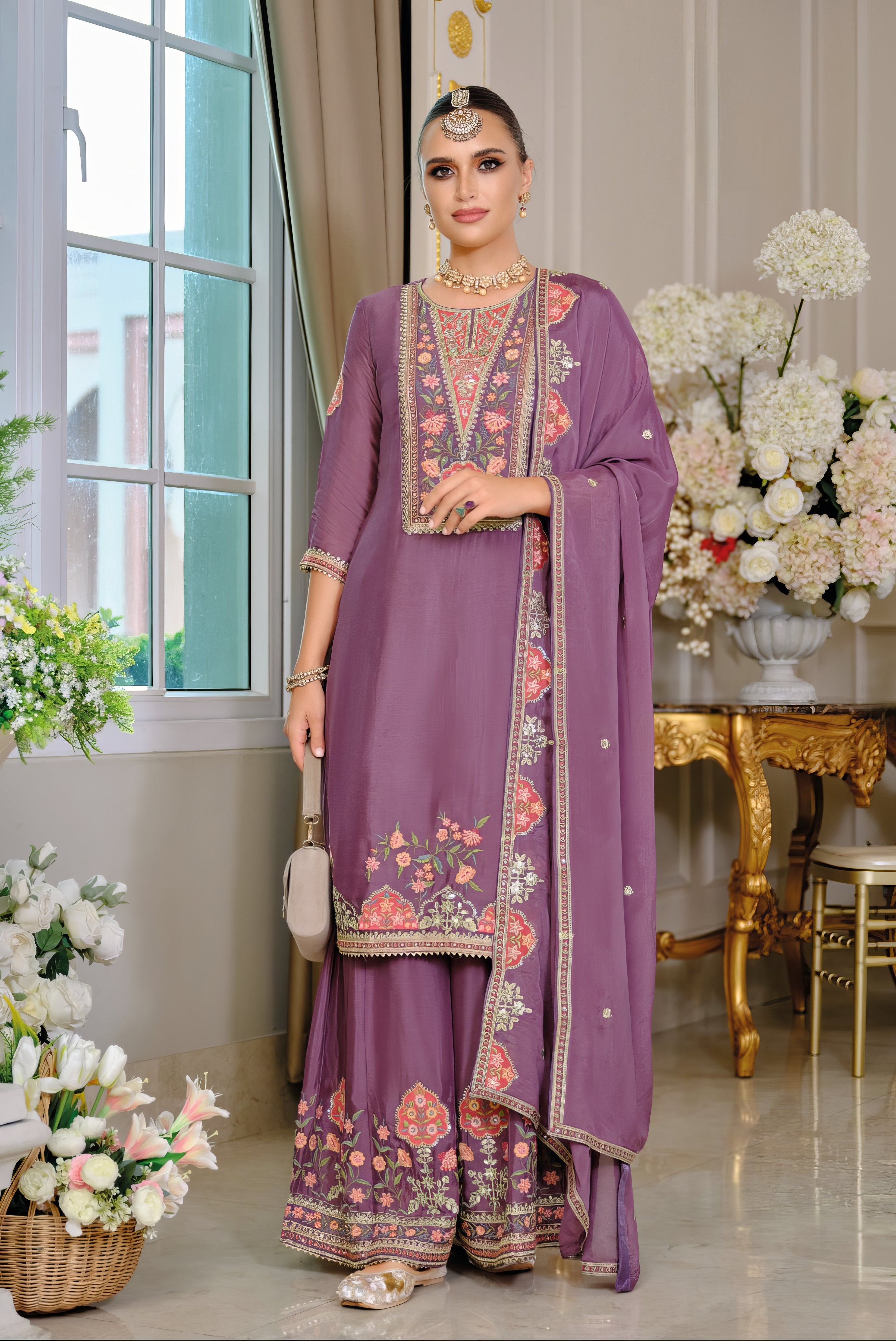 Heavy Chinon Fab Sharara Set LXSR0107