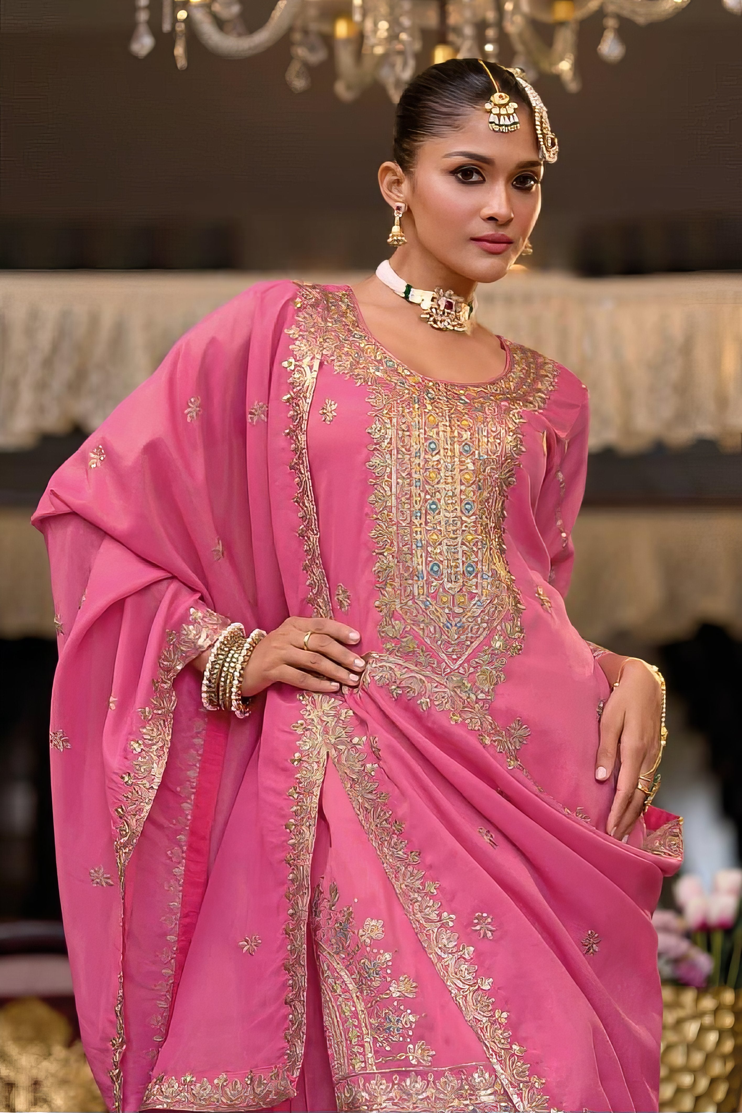 Embroidered Sharara Set LXSR0109