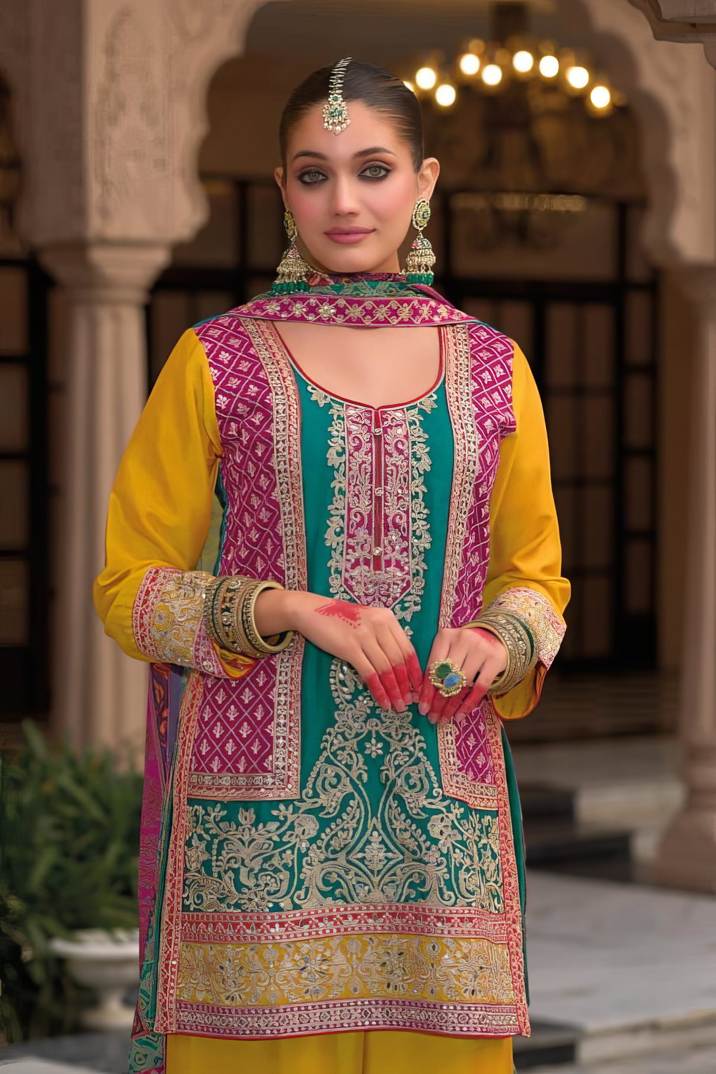 Chinoraah Royal Sharara Set LXSR0110