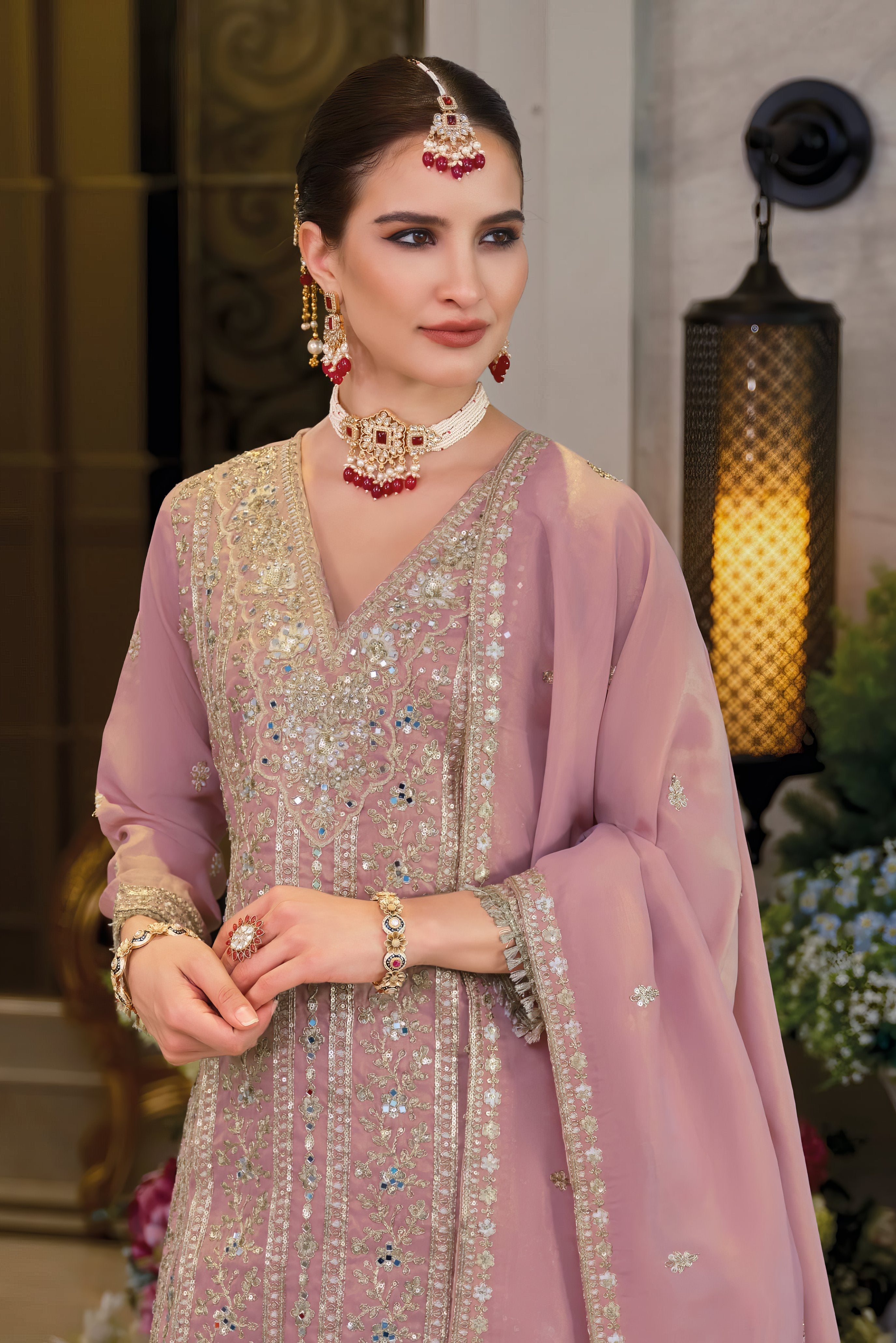 Heavy Chinon Fab Sharara Set LXSR0112