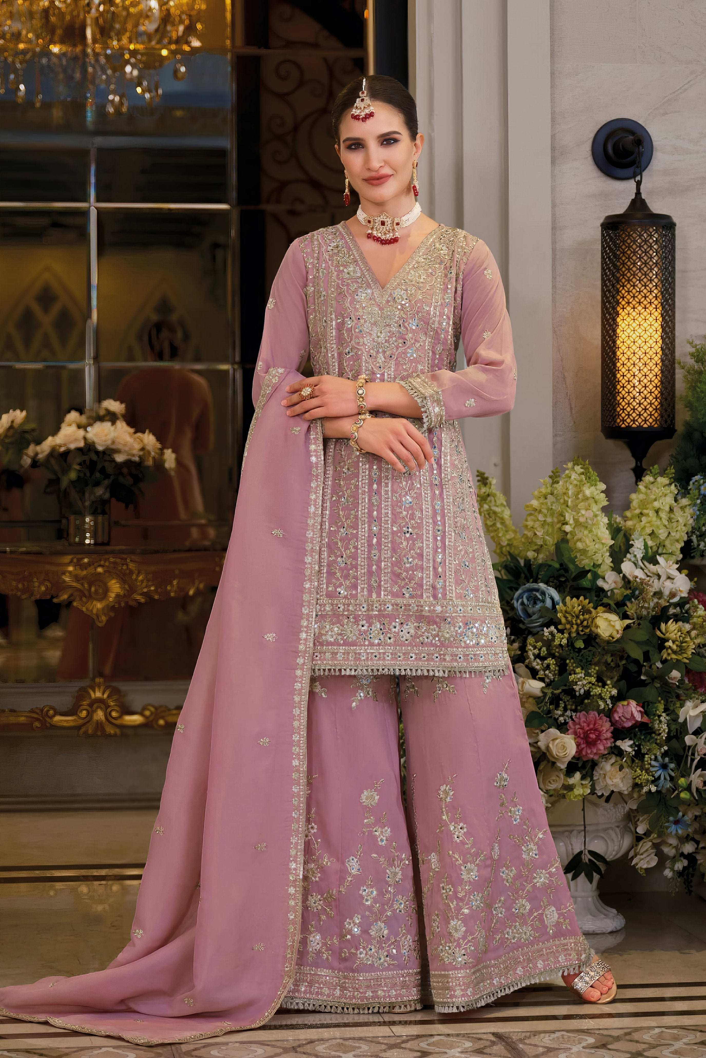 Heavy Chinon Fab Sharara Set LXSR0112