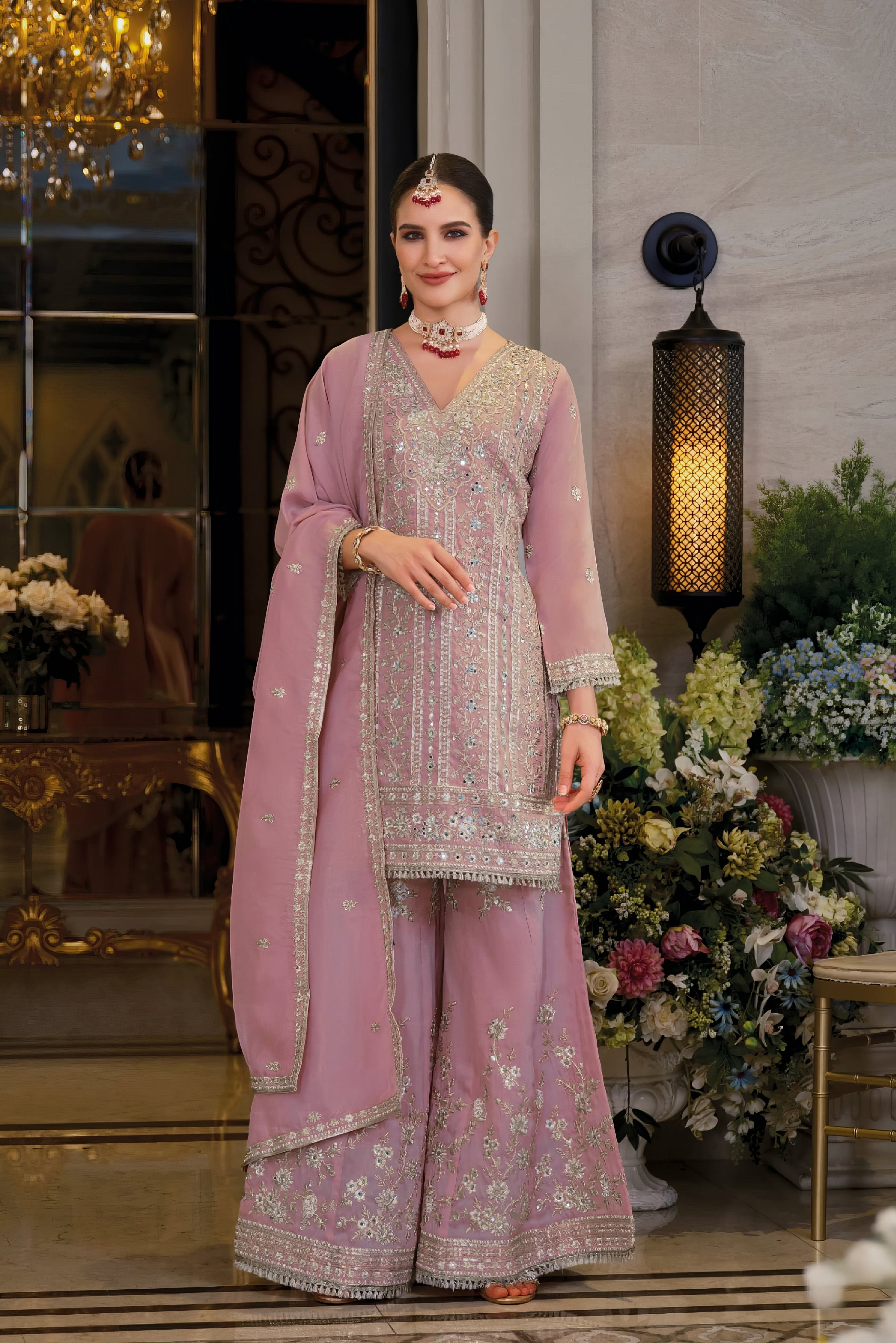Heavy Chinon Fab Sharara Set LXSR0112